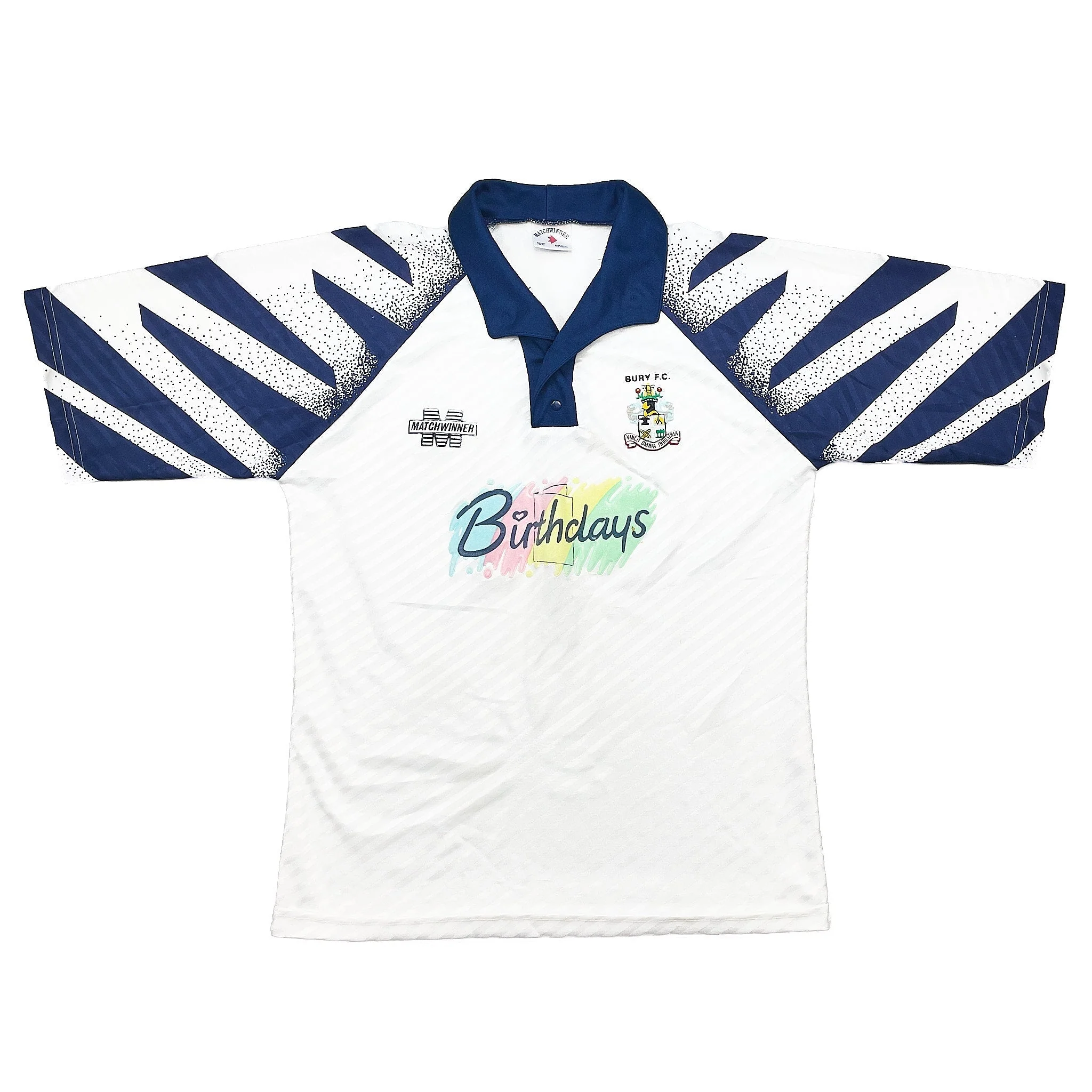 1993/94 Bury FC Home Shirt (M) Matchwinner