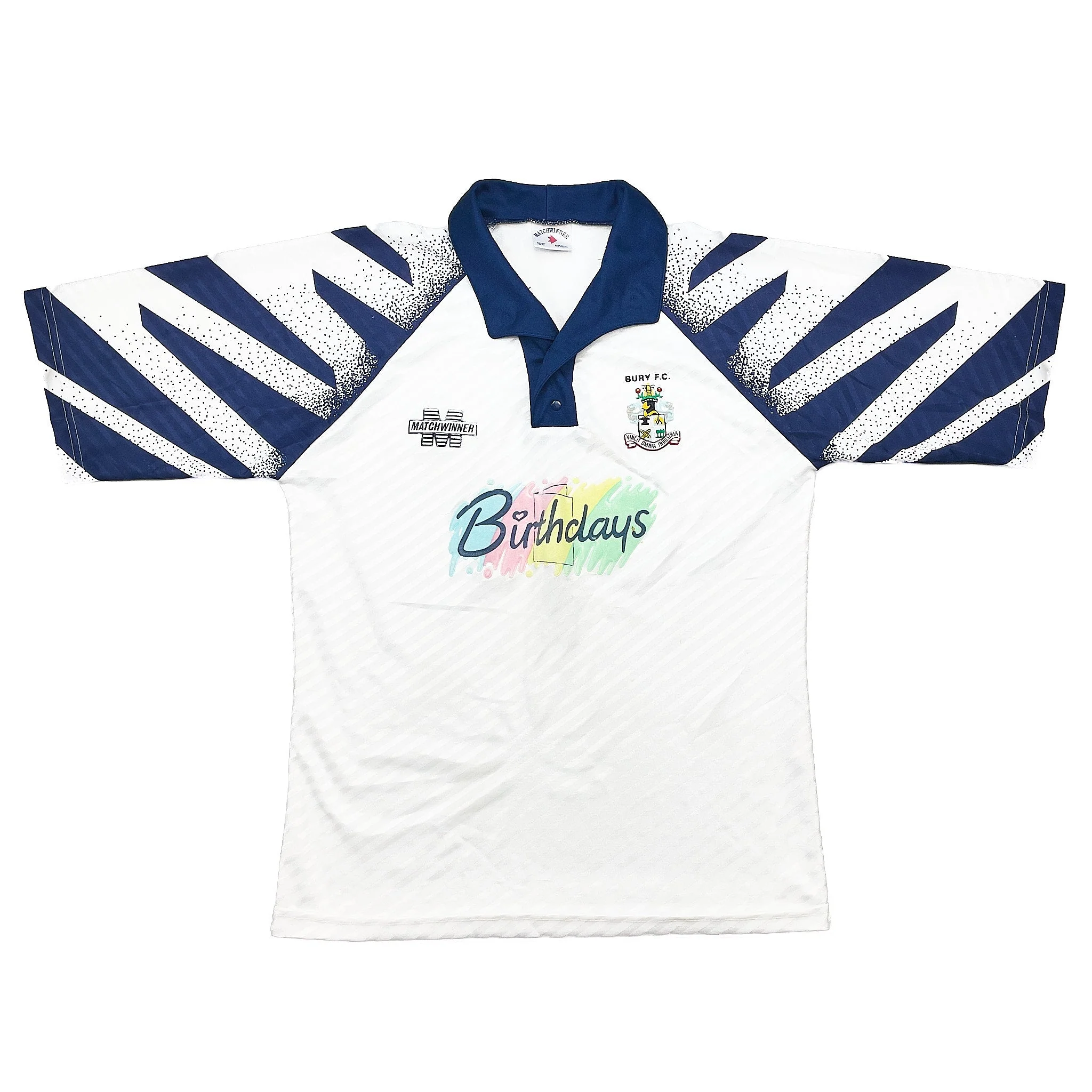 1993/94 Bury FC Home Shirt (M) Matchwinner - Image 3