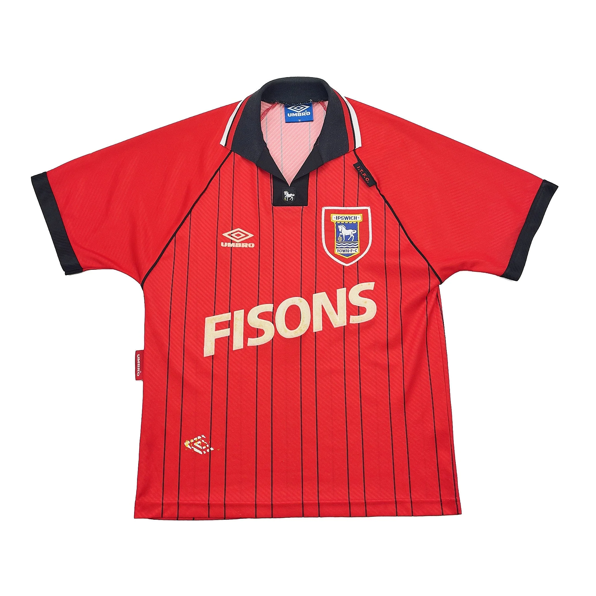 1993/95 Ipswich Town Away Shirt (M) Umbro - Image 3