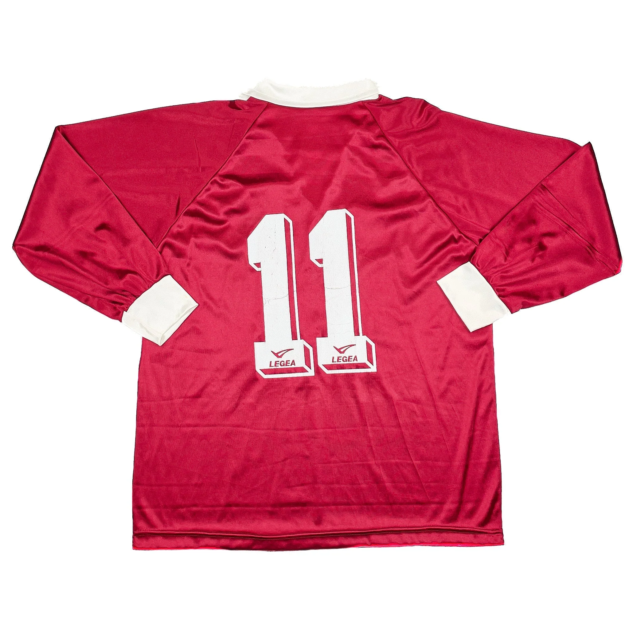 1993/95 Salernitana #11 L/S Home Shirt (M) Legea - Image 2