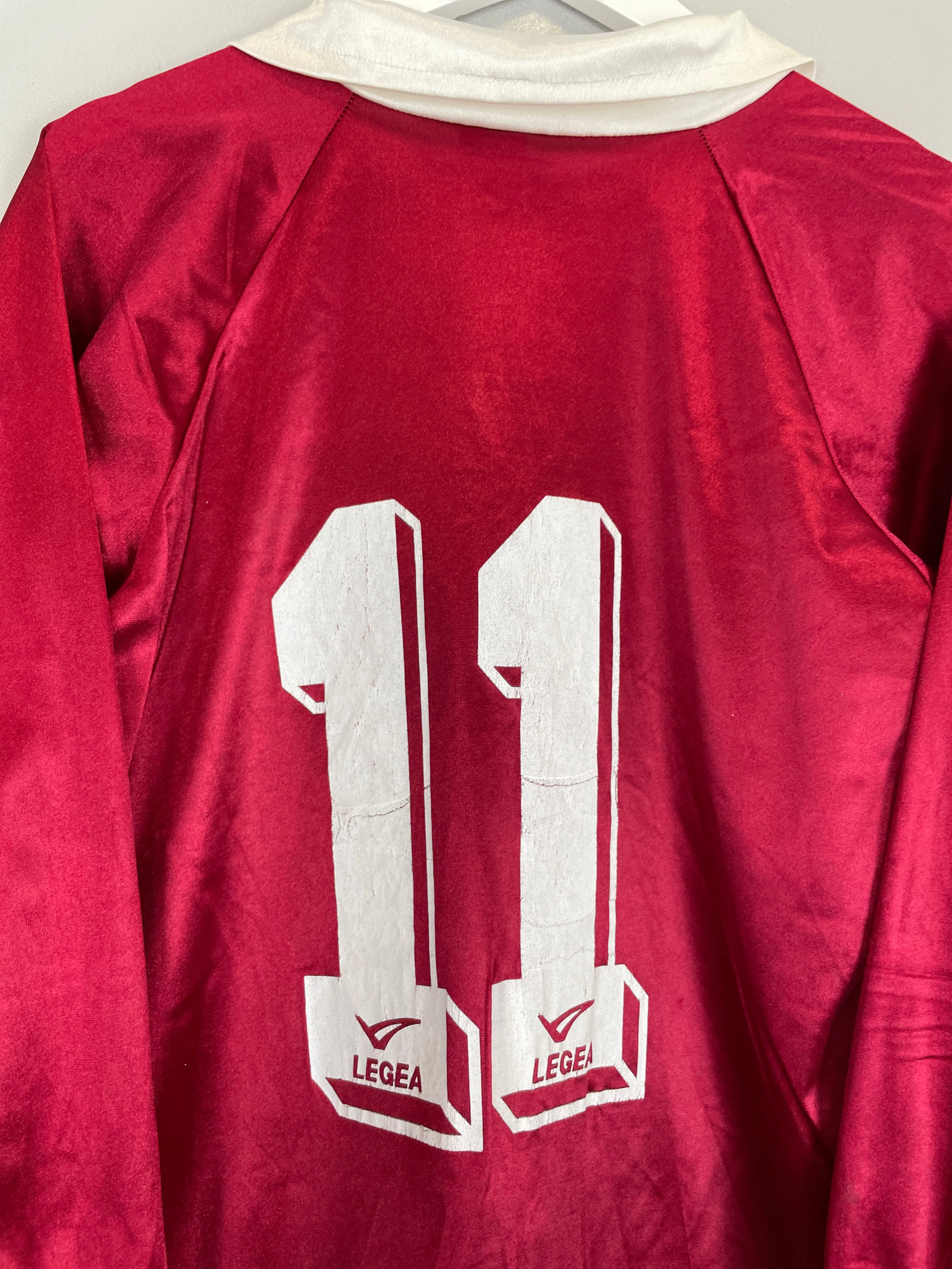 1993/95 Salernitana #11 L/S Home Shirt (M) Legea - Image 4