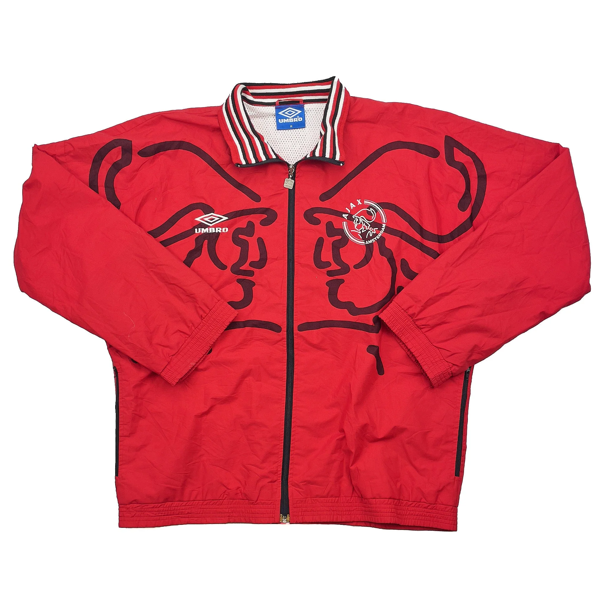 1995/96 Ajax Track Jacket (M) Umbro - Image 3