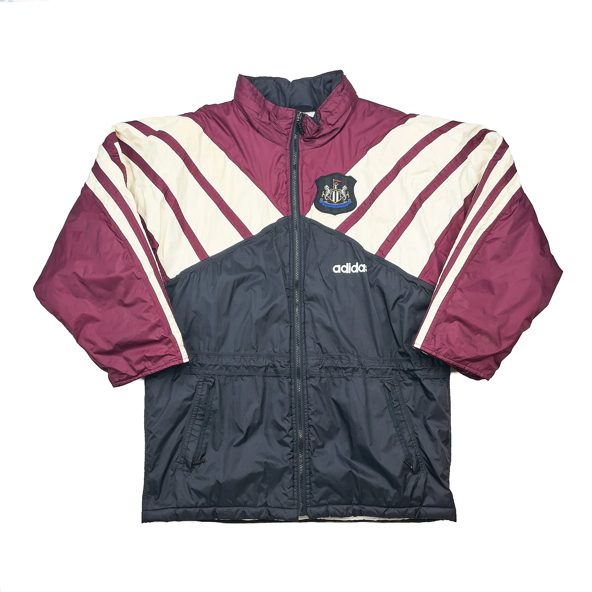 1995/96 Newcastle United Bench Coat (M) Adidas - Image 3