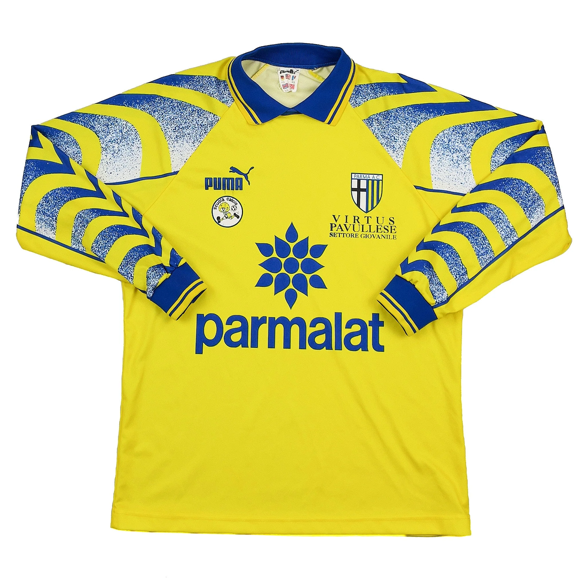 1995/97 Parma 'Scuola Calcio' L/S Third Shirt (XS) Puma - Image 3