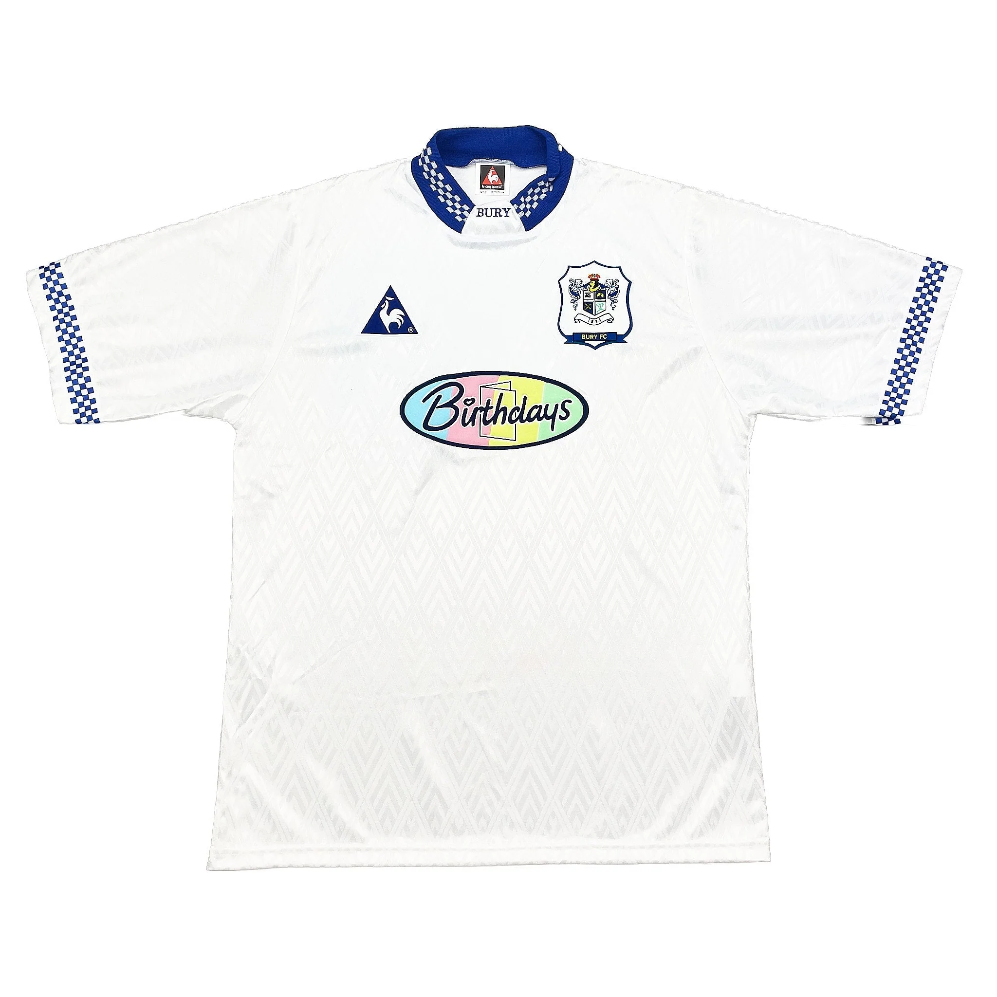 1996/97 Bury FC *Mint* Home Shirt (L) Le Coq