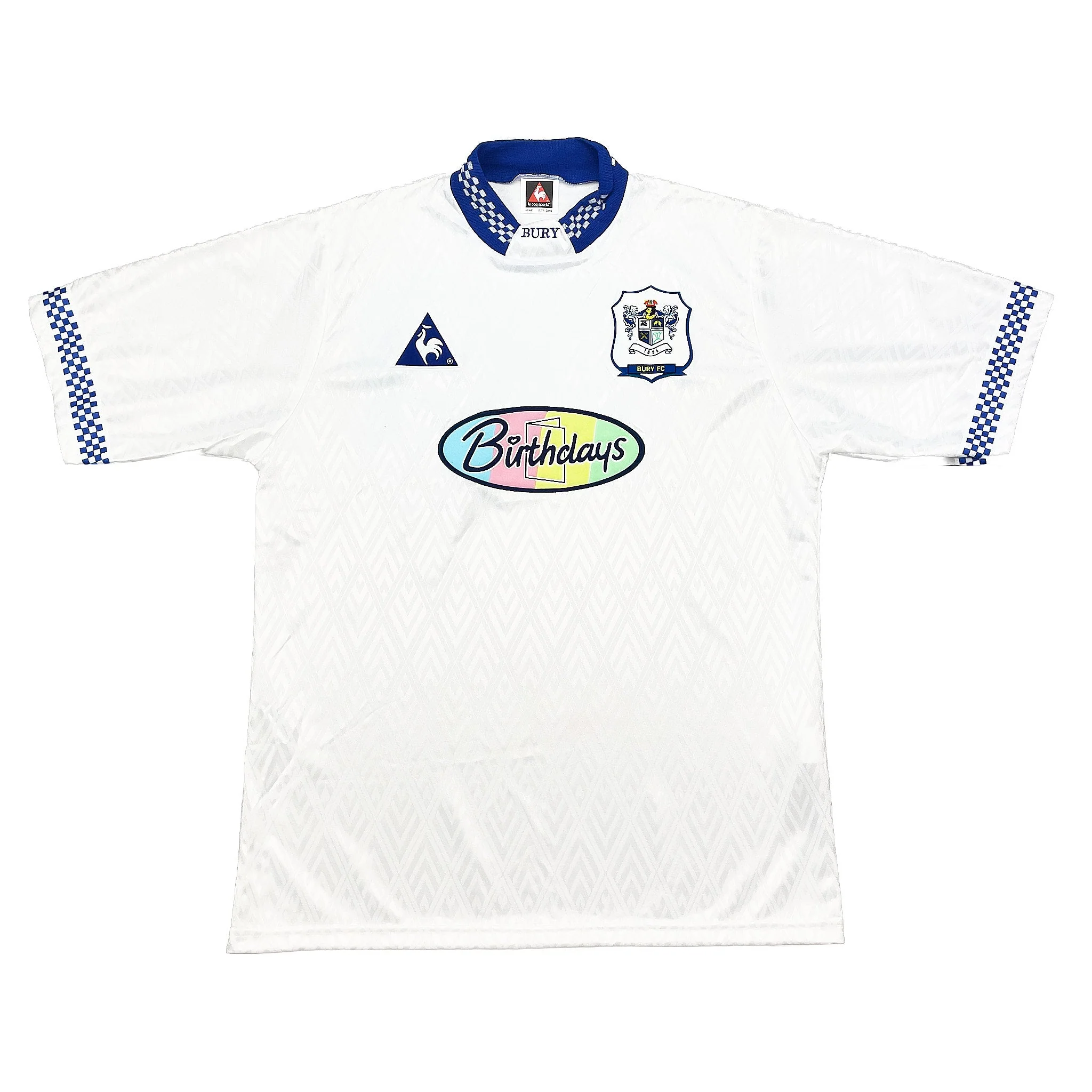 1996/97 Bury FC *Mint* Home Shirt (L) Le Coq - Image 3