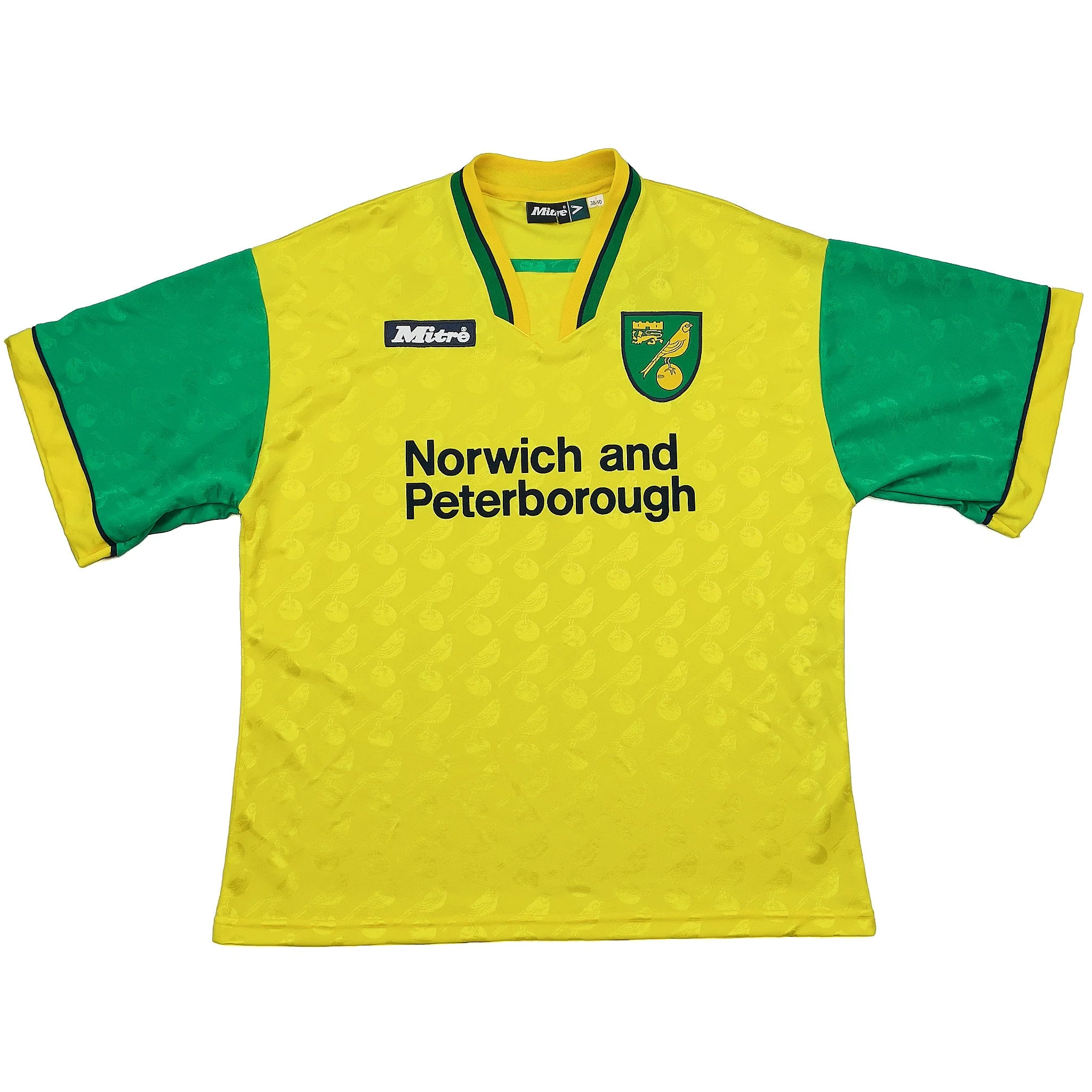 1996/97 Norwich City Home Shirt (M) Mitre - Image 3