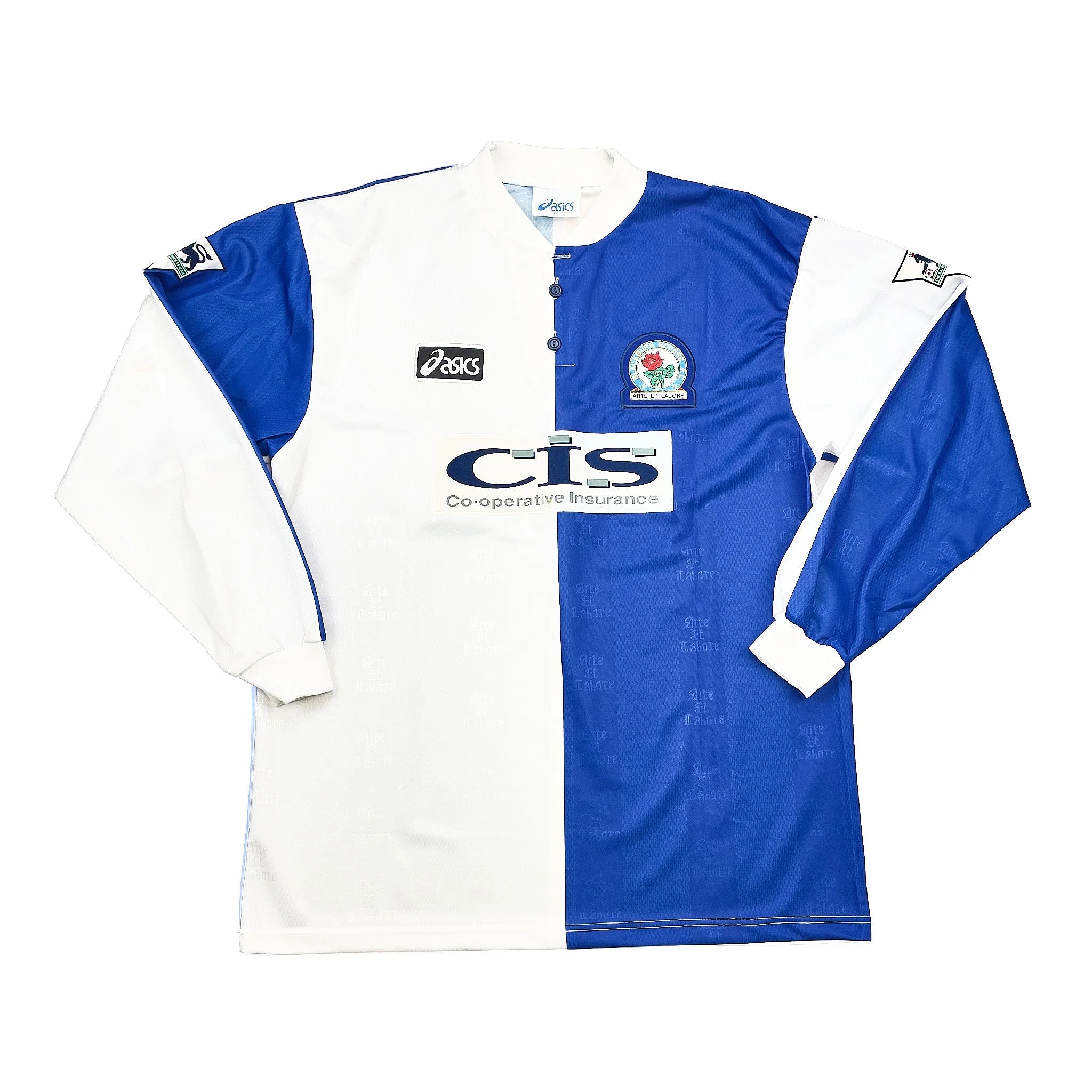 1996/98 Blackburn Rovers Duff #25 L/S Home Shirt (XL) Asics - Image 2