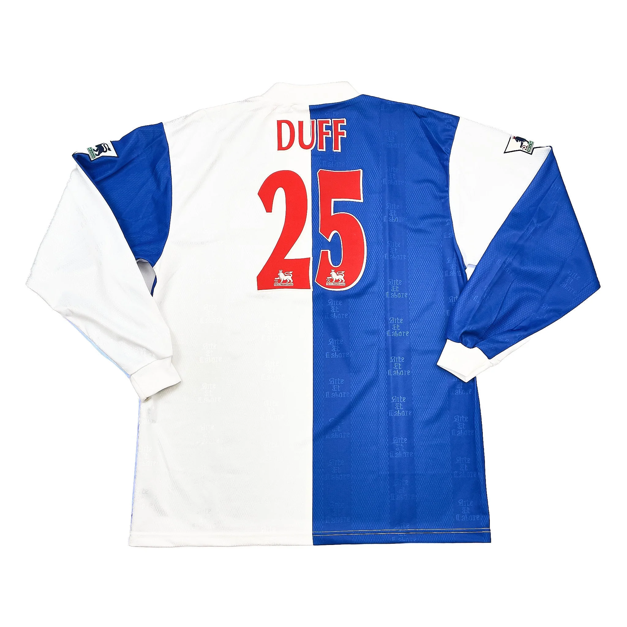 1996/98 Blackburn Rovers Duff #25 L/S Home Shirt (XL) Asics - Image 3