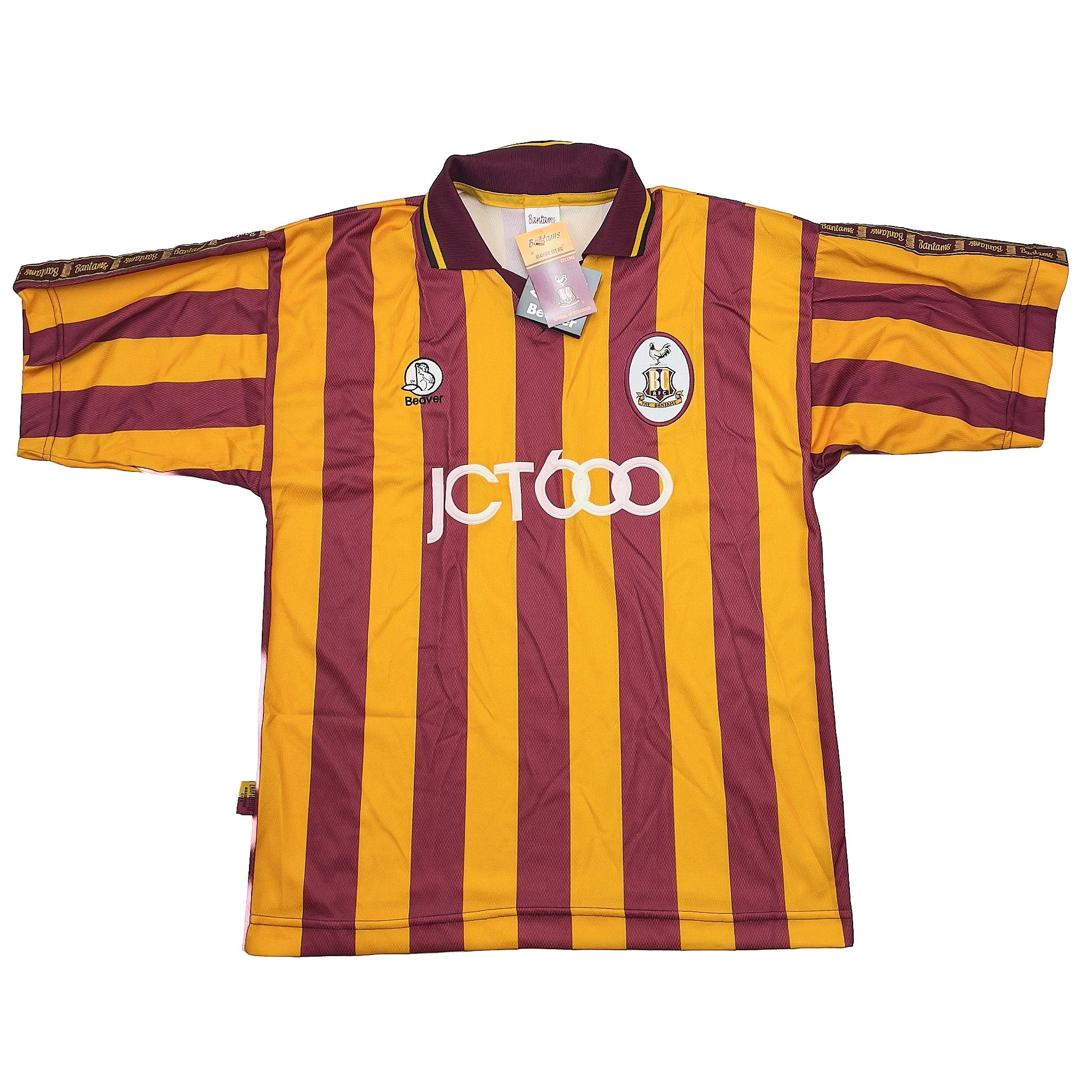 1997/99 Bradford City *BNWT* Home Shirt (L) Beaver - Image 3