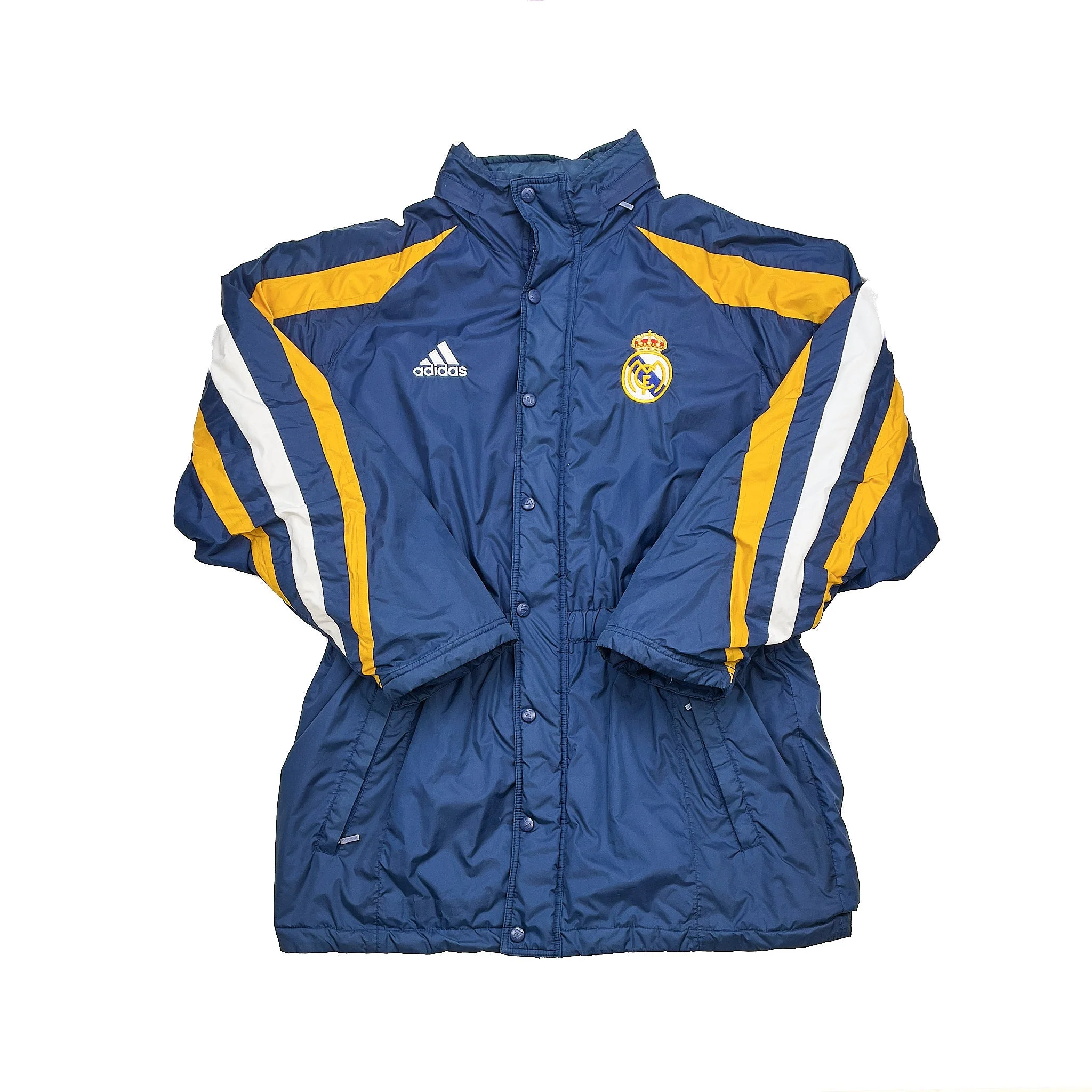 1998/99 Real Madrid Bench Coat (M) Adidas - Image 3