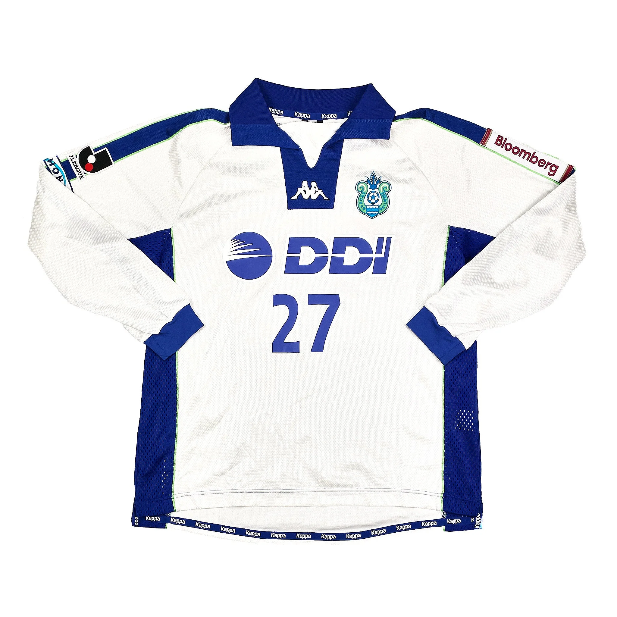 1999 Shonan Bellmare #27 L/S Away Shirt (L) Kappa - Image 3