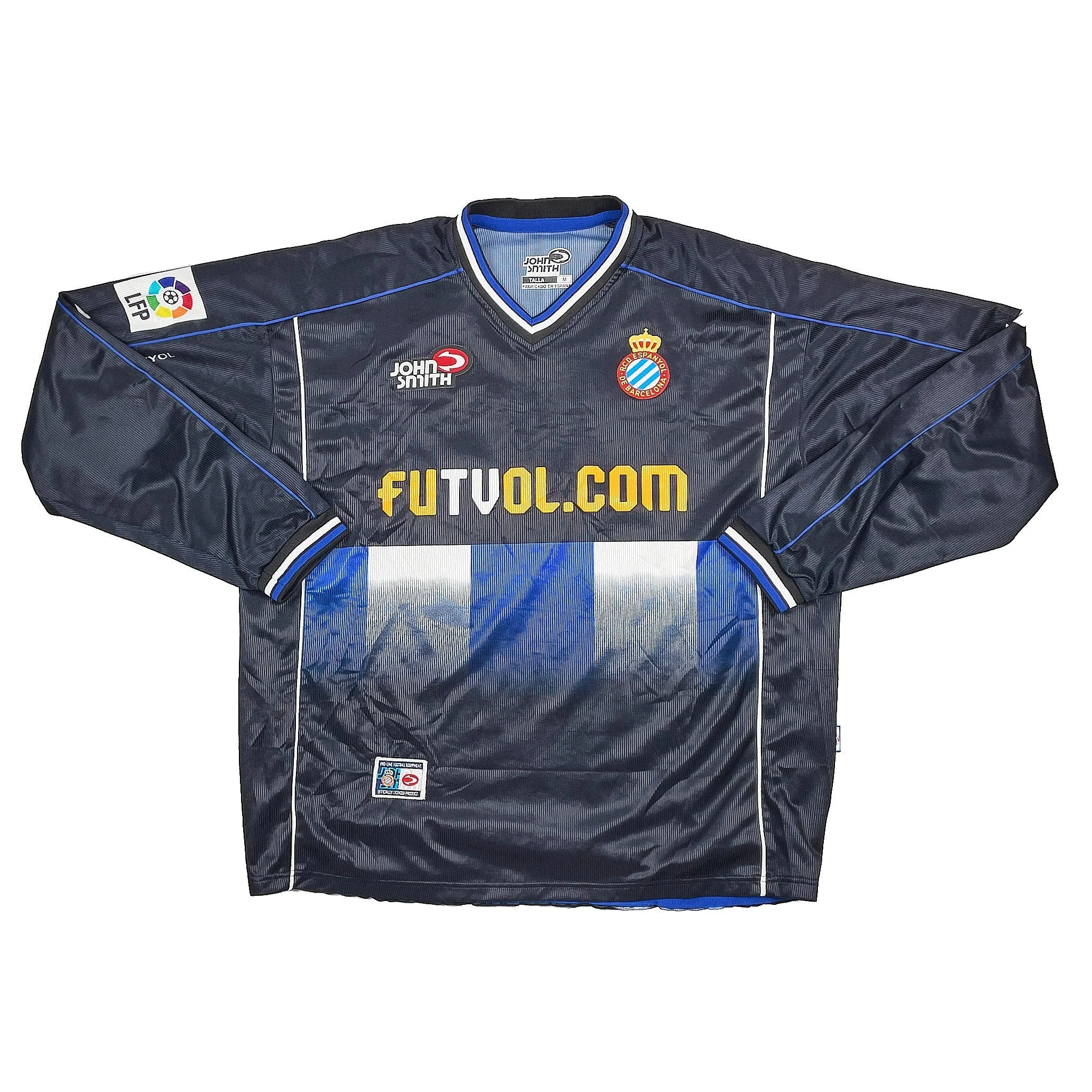 2001/03 Espanyol Delucas #14 L/S Away Shirt (M) John Smith - Image 2