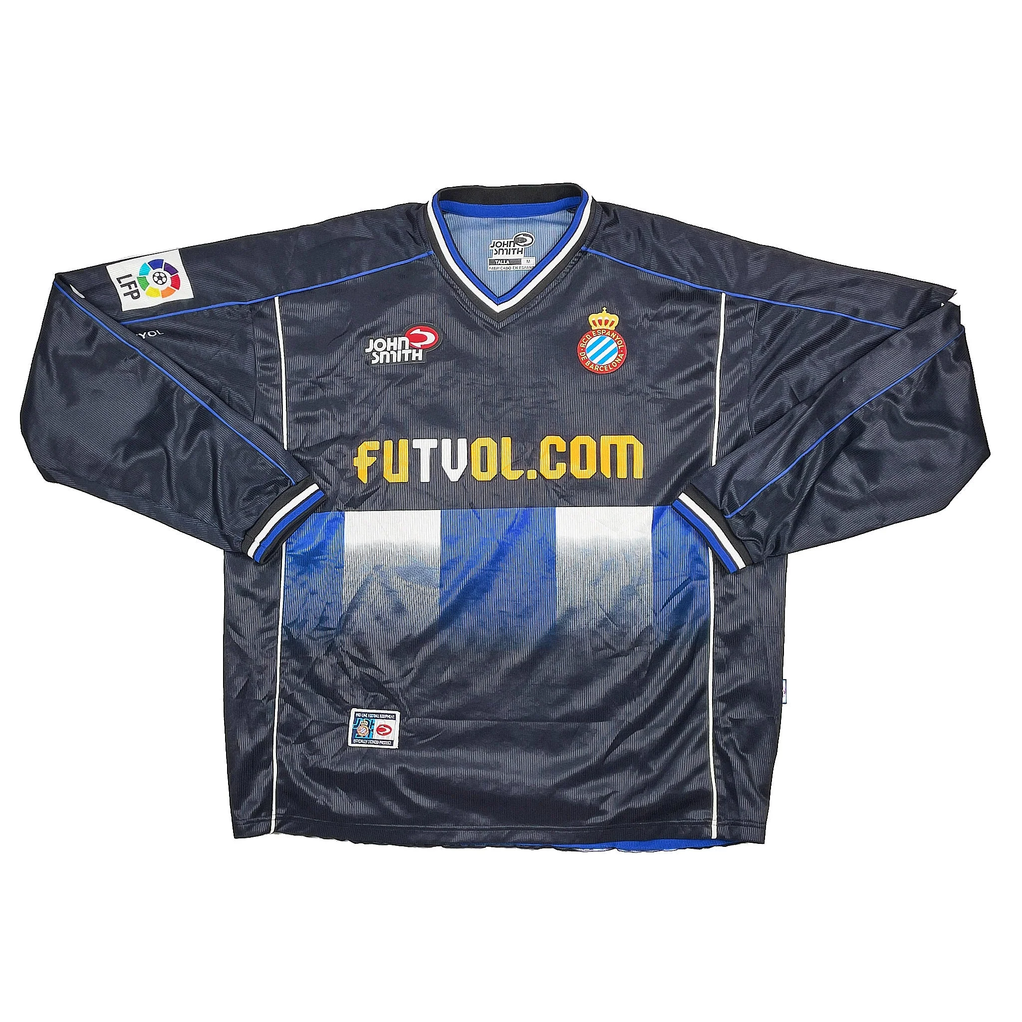 2001/03 Espanyol Delucas #14 L/S Away Shirt (M) John Smith - Image 4
