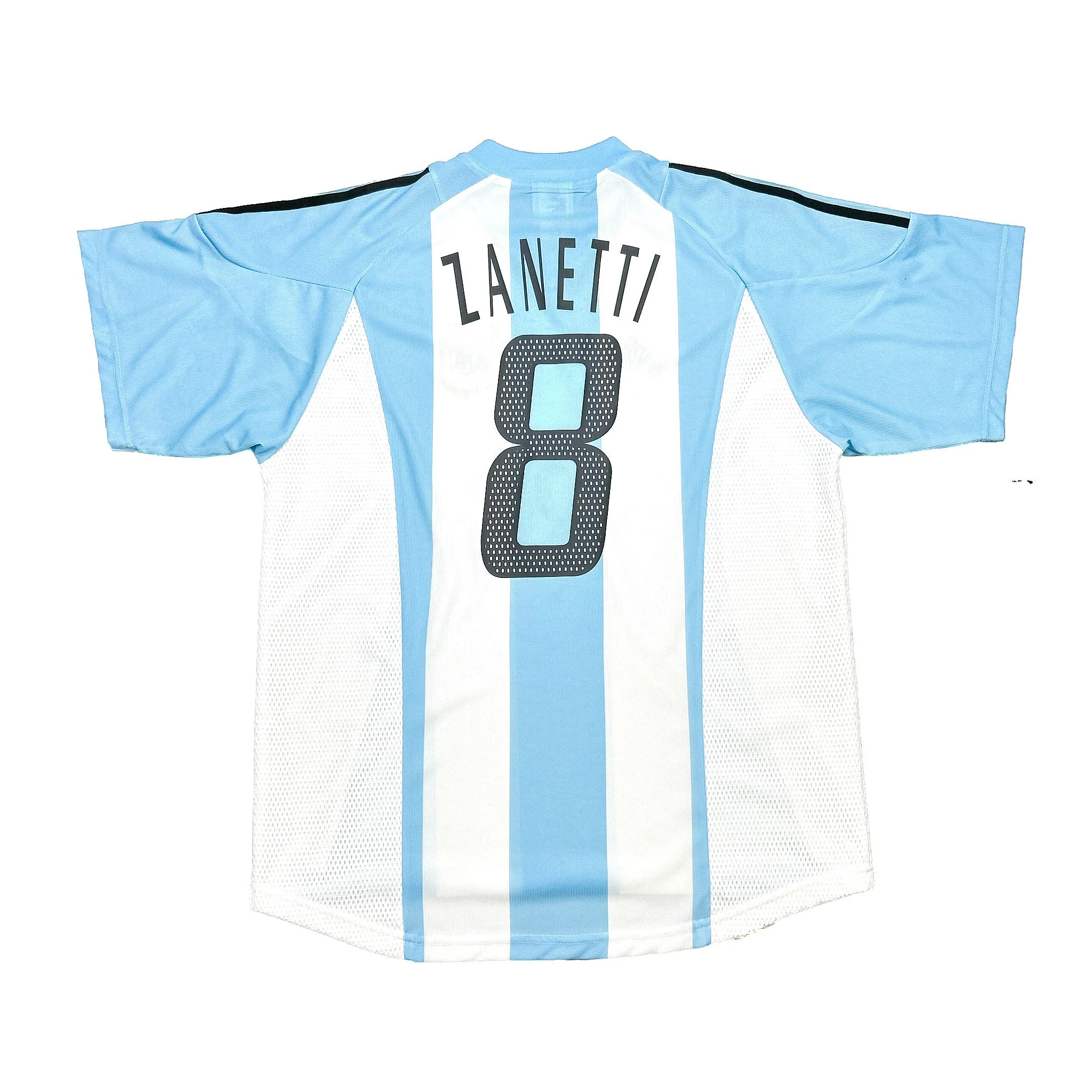 2002/04 Argentina Zanetti #8 Home Shirt (L) Adidas - Image 3