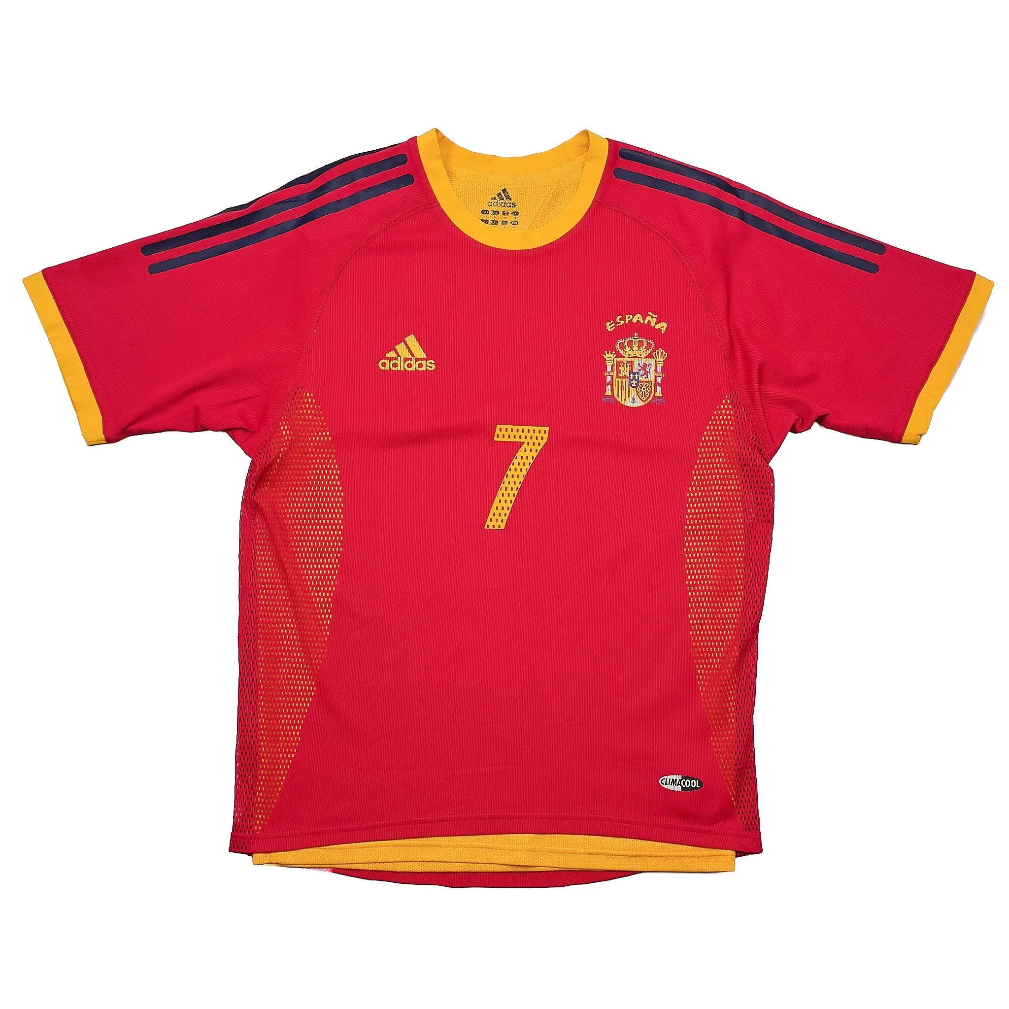 2002/04 Spain Raul #7 *Player Issue* Home Shirt (S) Adidas - Image 2