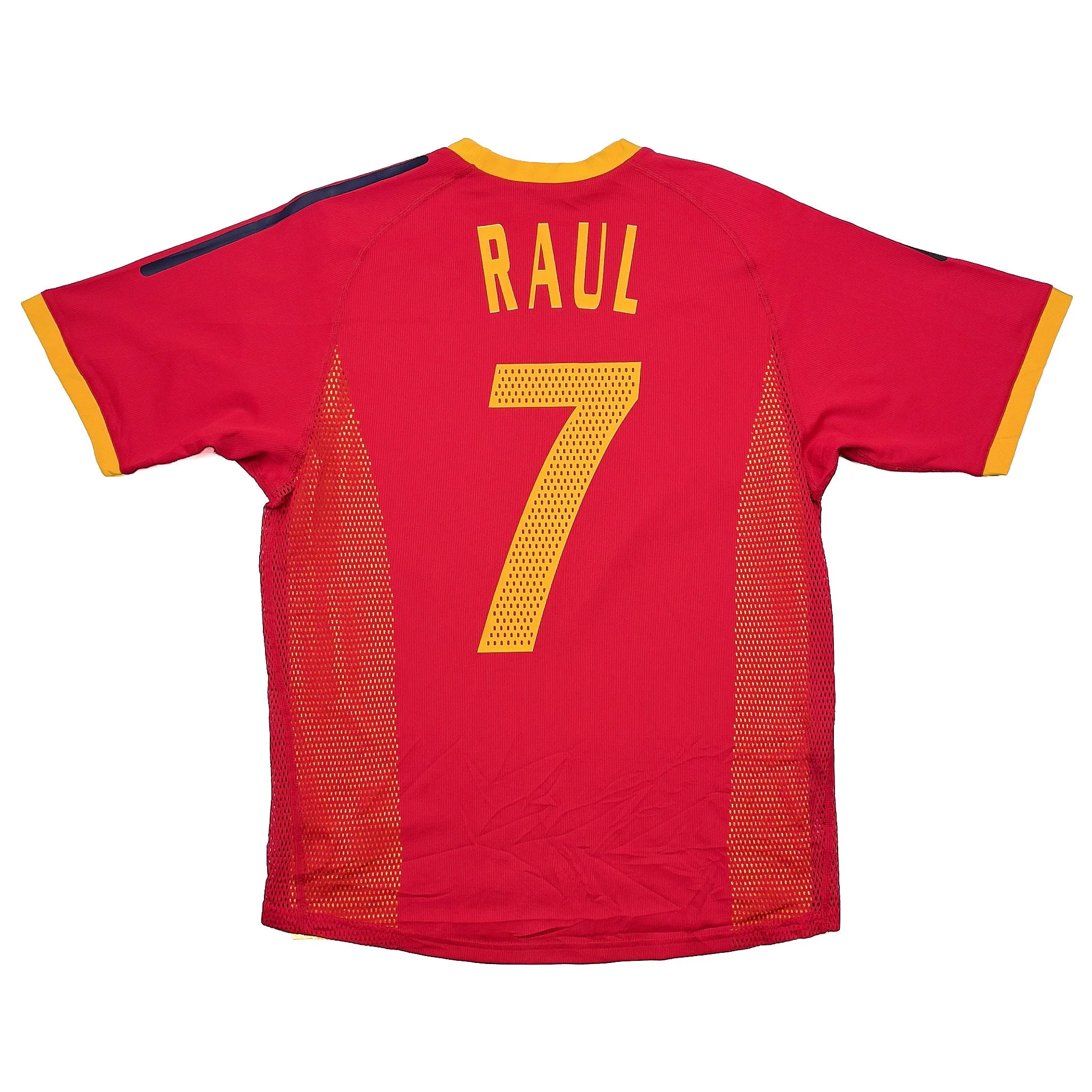 2002/04 Spain Raul #7 *Player Issue* Home Shirt (S) Adidas - Image 3