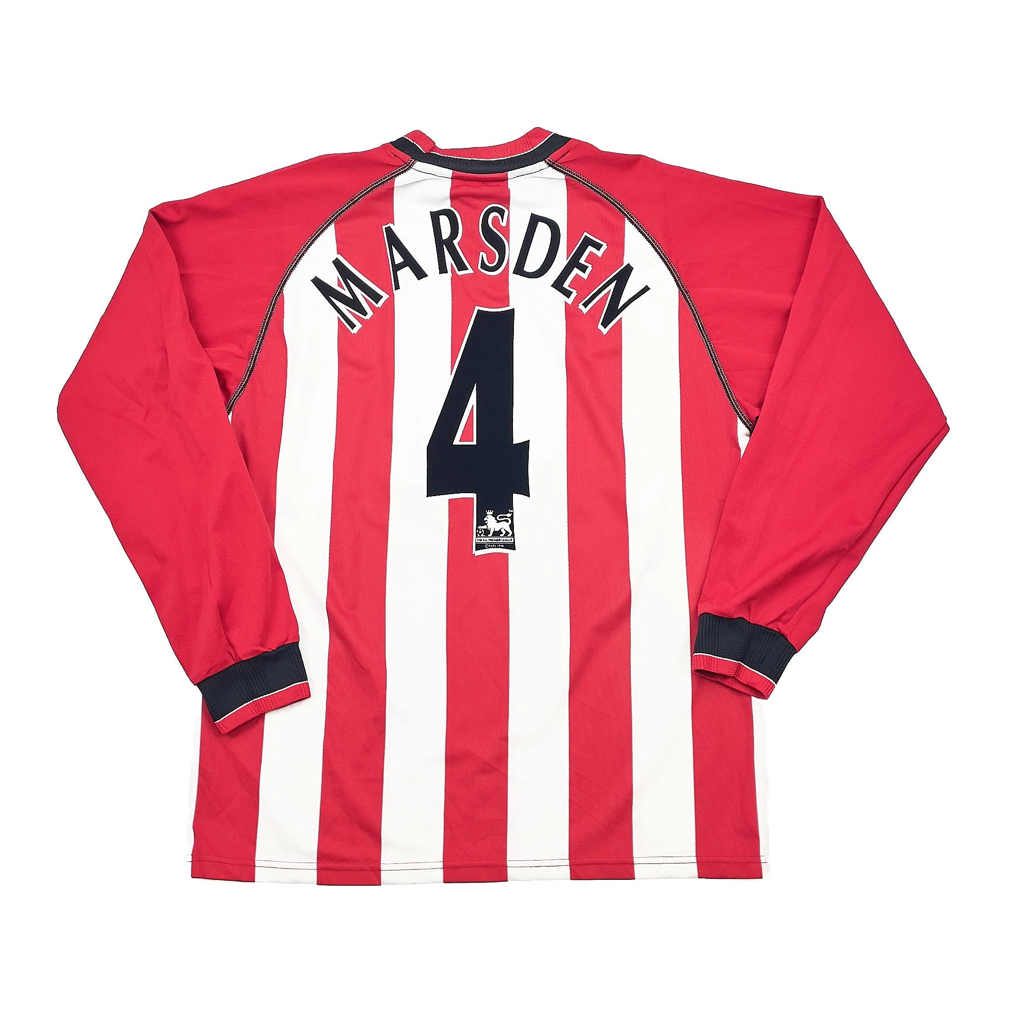 2003/05 Southampton Marsden #4 L/S Home Shirt (L) OM - Image 3