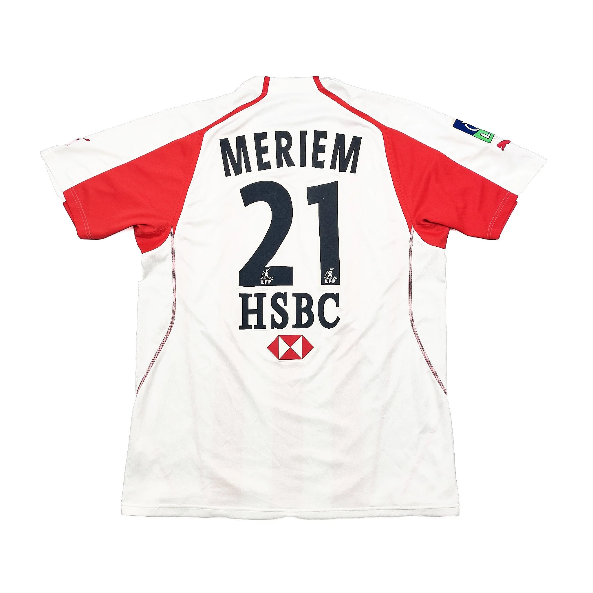 2005/06 Monaco Meriem #21 *Match Issue* Home Shirt (L) Puma - Image 3