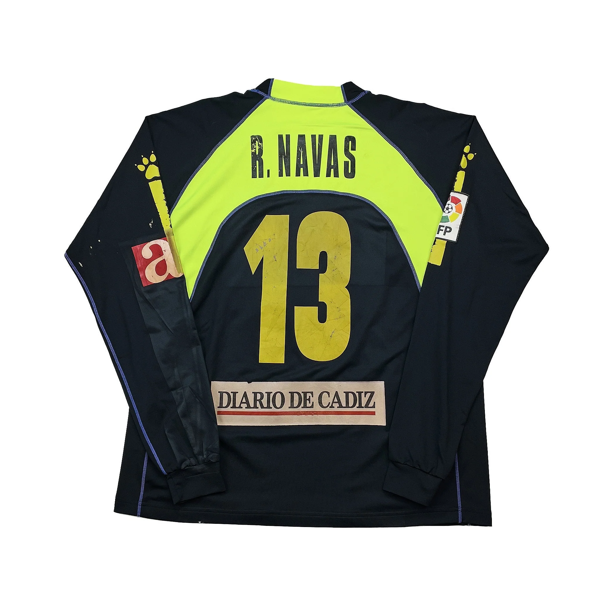 2007/08 Cadiz FC R.Navas #13 L/S *Match Issue* GK Shirt (L) Kelme - Image 2