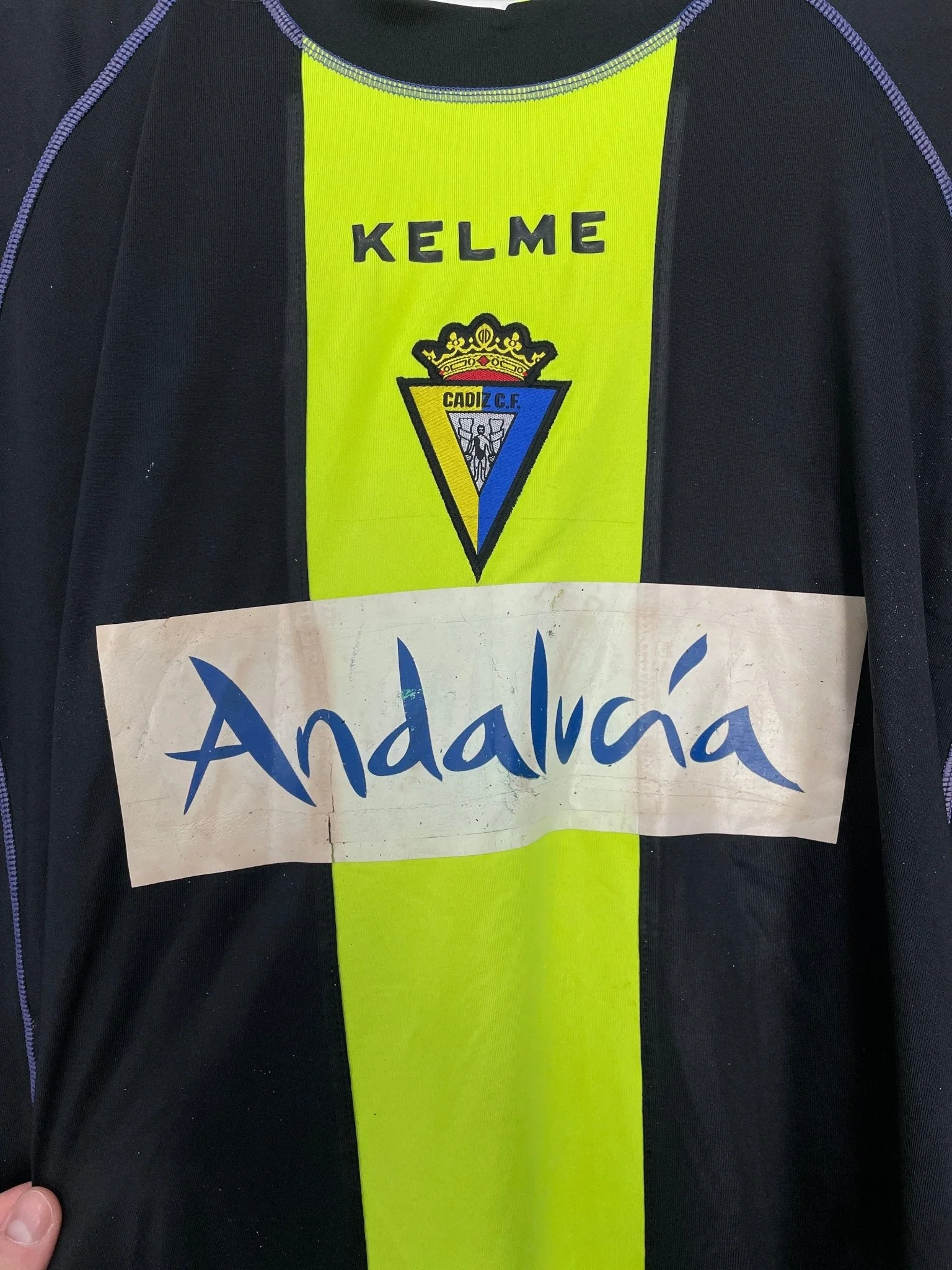 2007/08 Cadiz FC R.Navas #13 L/S *Match Issue* GK Shirt (L) Kelme - Image 3