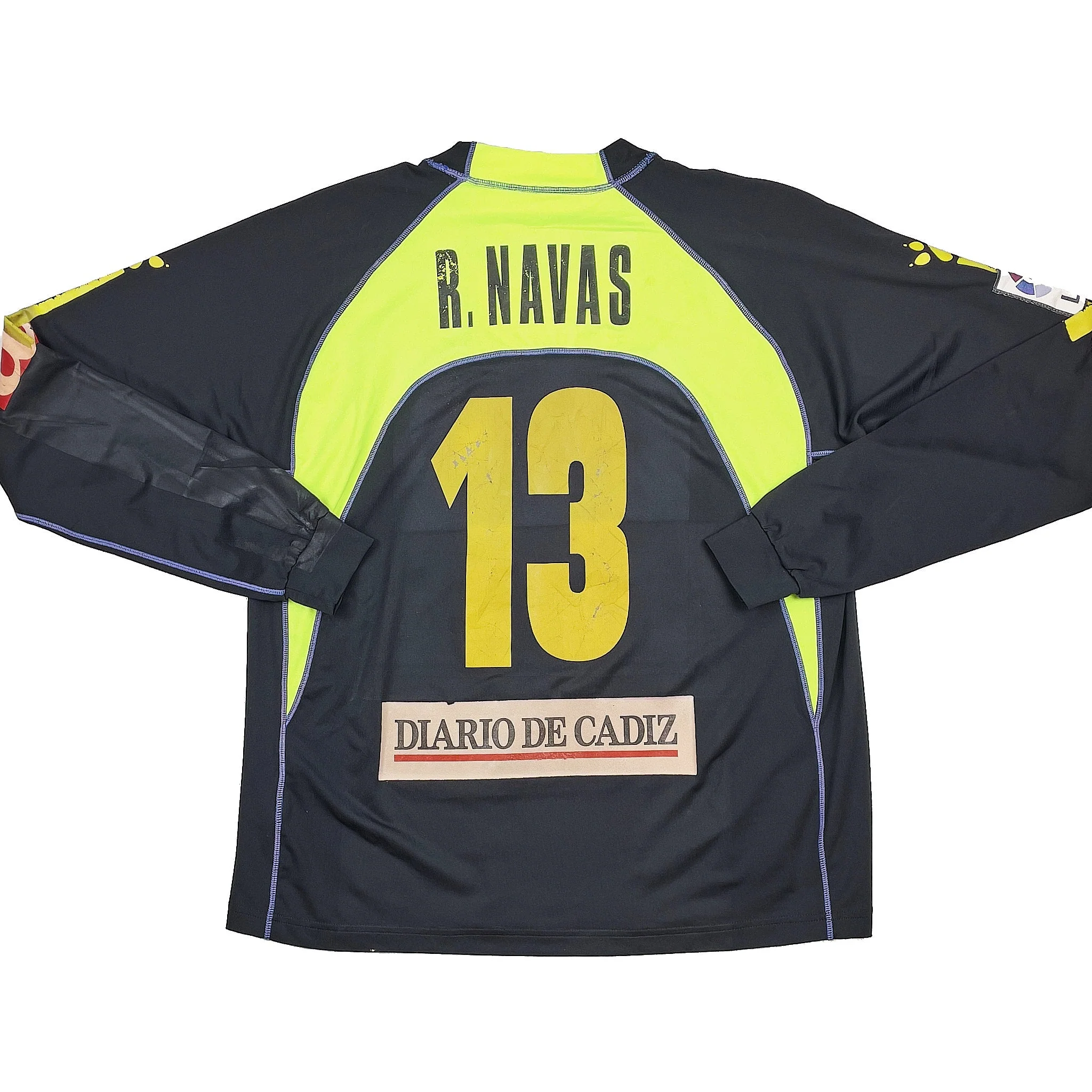 2007/08 Cadiz FC R.Navas #13 L/S *Match Issue* GK Shirt (L) Kelme - Image 5