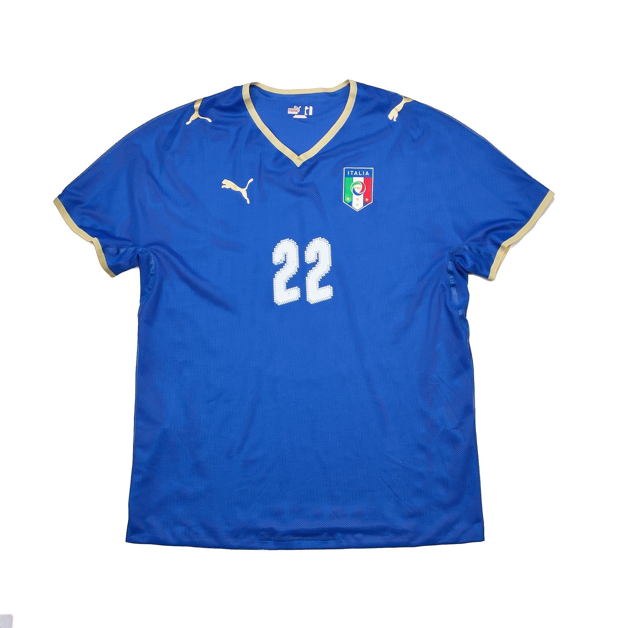 2007/08 Italy Aquilani #22 *Player Issue* Home Shirt (XXL) Puma - Image 2