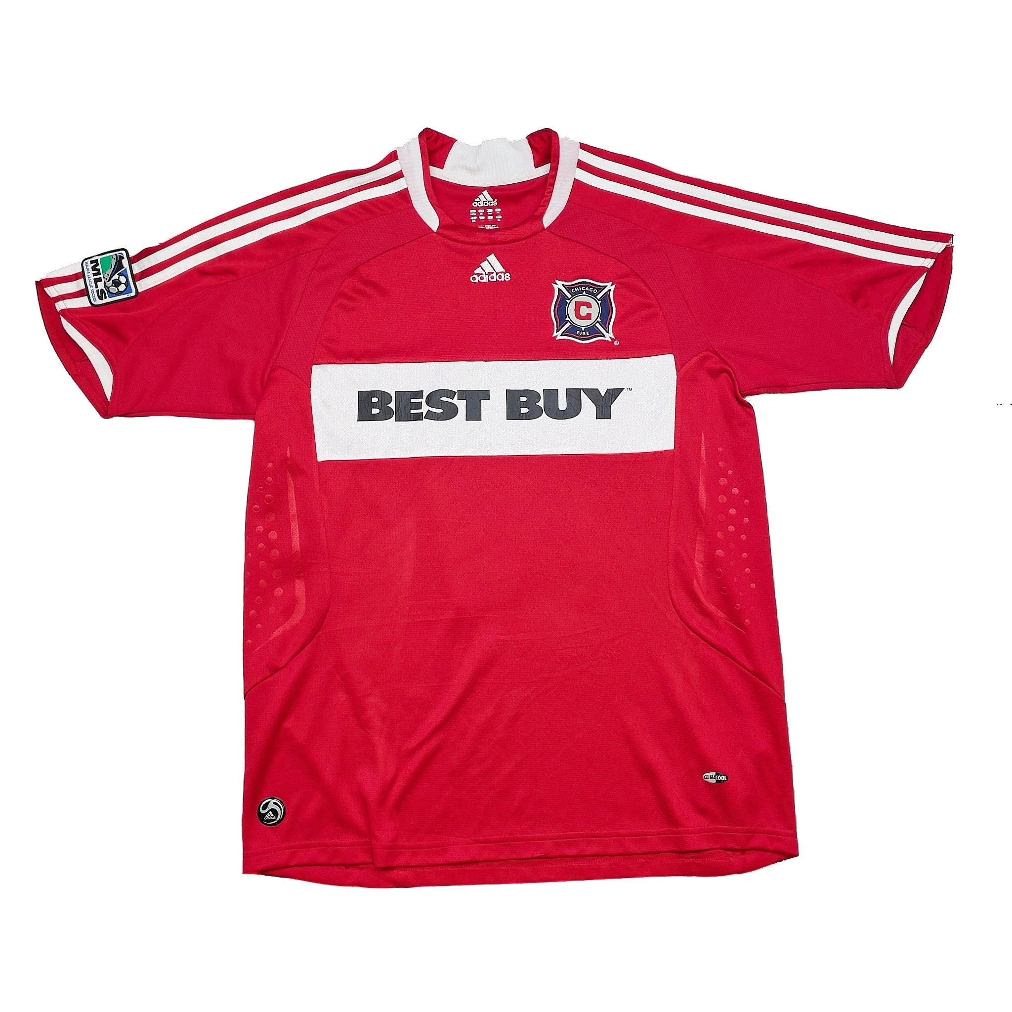 2008/09 Chicago Fire Blanco #10 Home Shirt (S) Adidas - Image 2