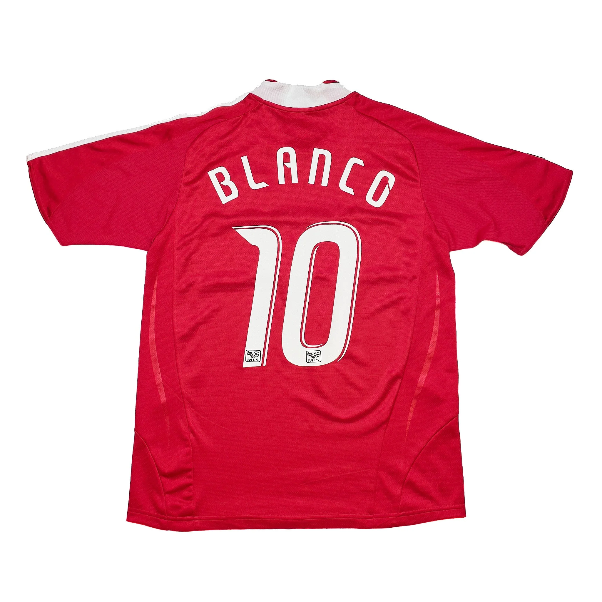 2008/09 Chicago Fire Blanco #10 Home Shirt (S) Adidas - Image 4