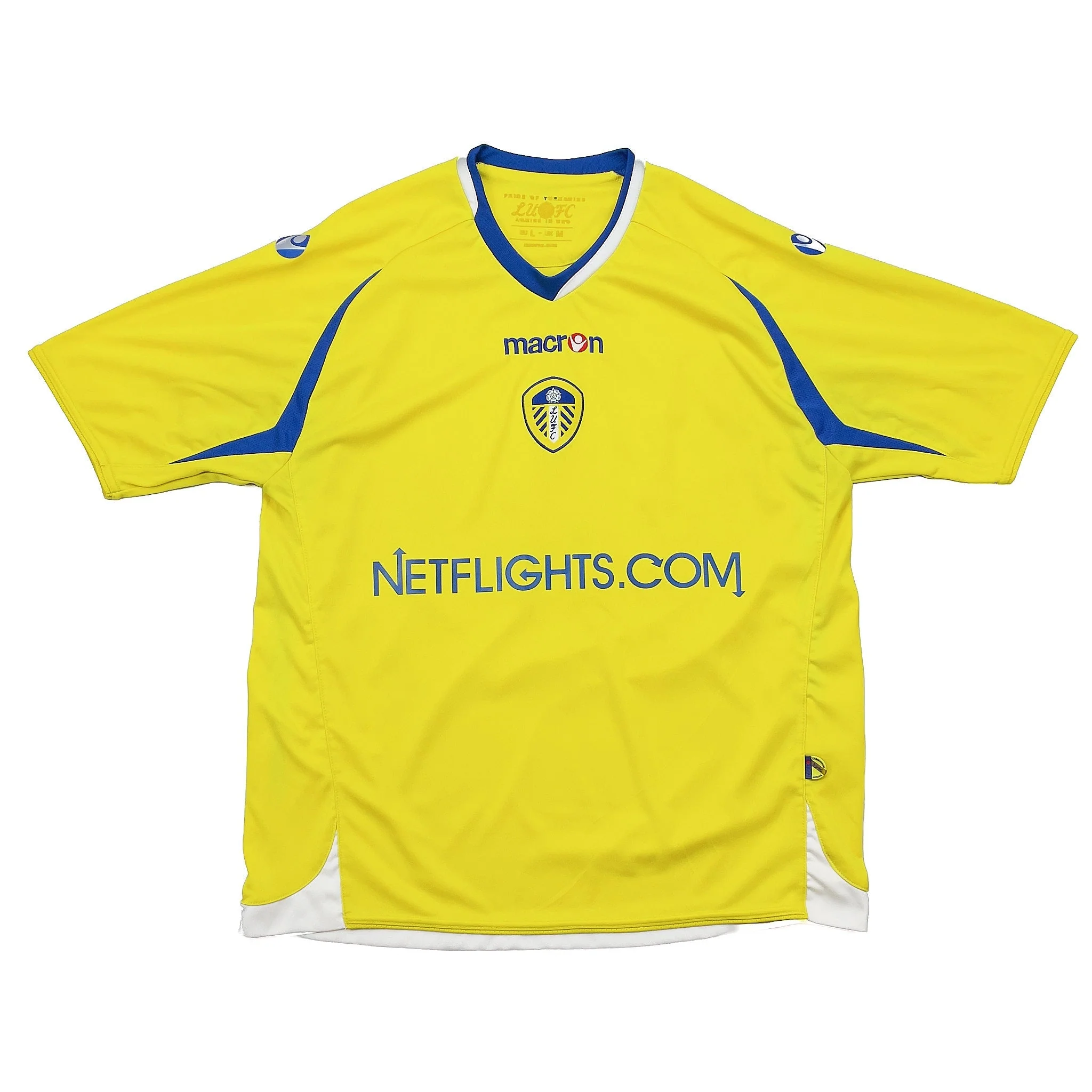 2008/09 Leeds United Trundle #35 Third Shirt (M) Macron - Image 2