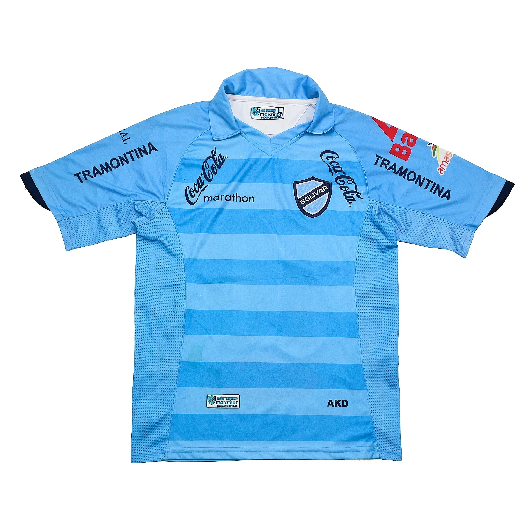 2014/15 Bolivar Garcia #10 Home Shirt (L) Marathon - Image 3