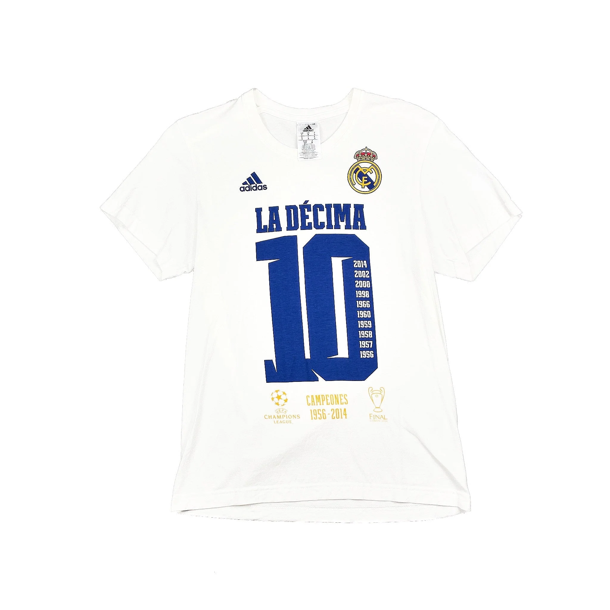 2014/15 Real Madrid 'La Decima' T-Shirt (S) Adidas
