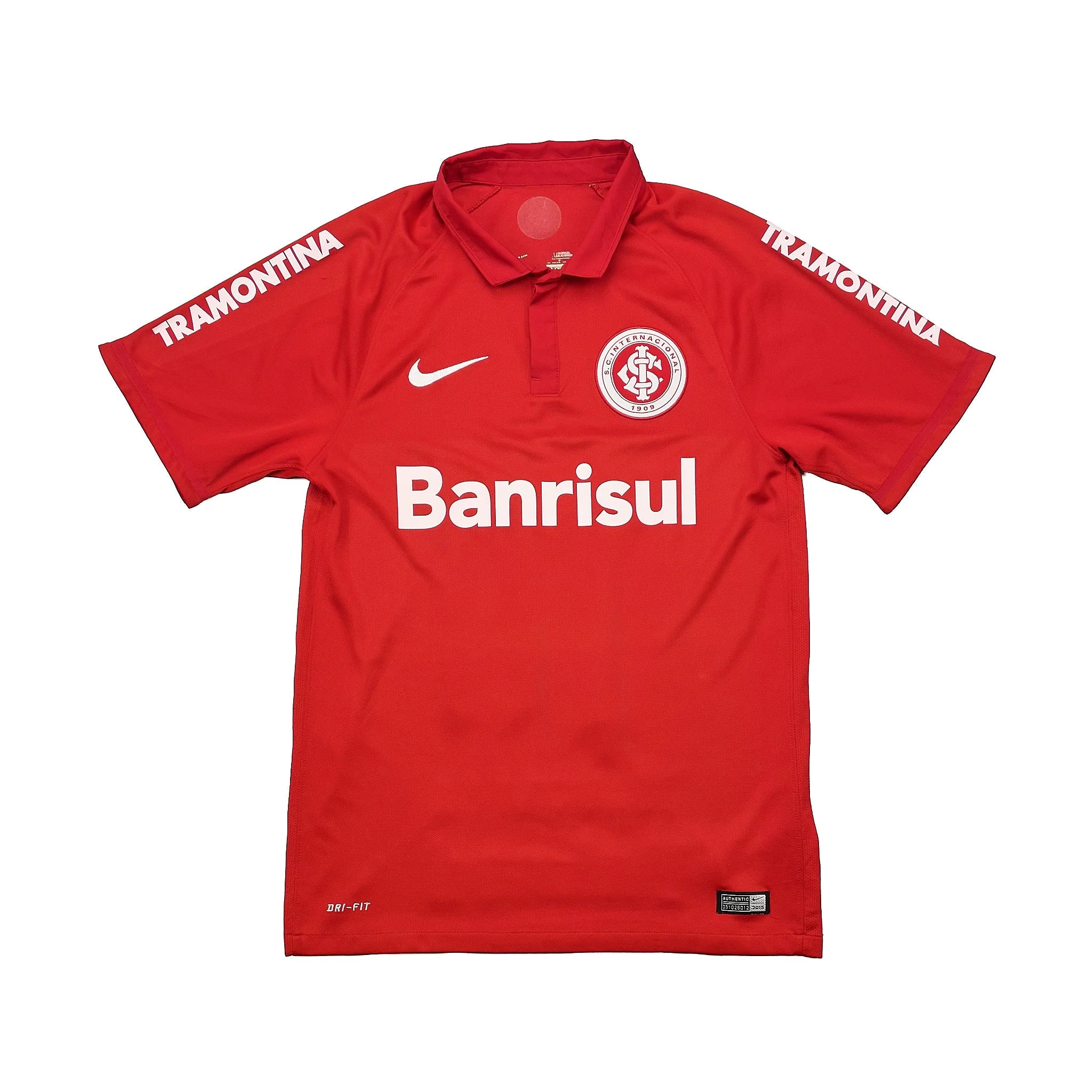 2015/16 Internacional L.Rene #10 Home Shirt (S) Nike - Image 4