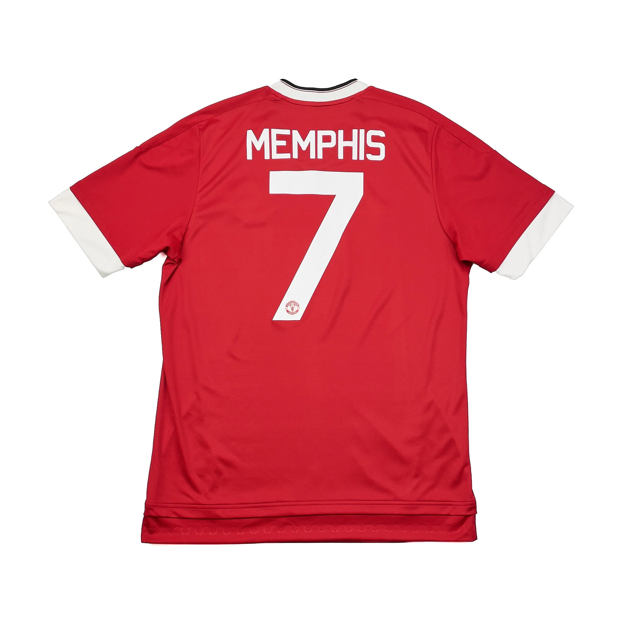 2015/16 Manchester United Memphis #7 Home Shirt (M) Adidas - Image 3
