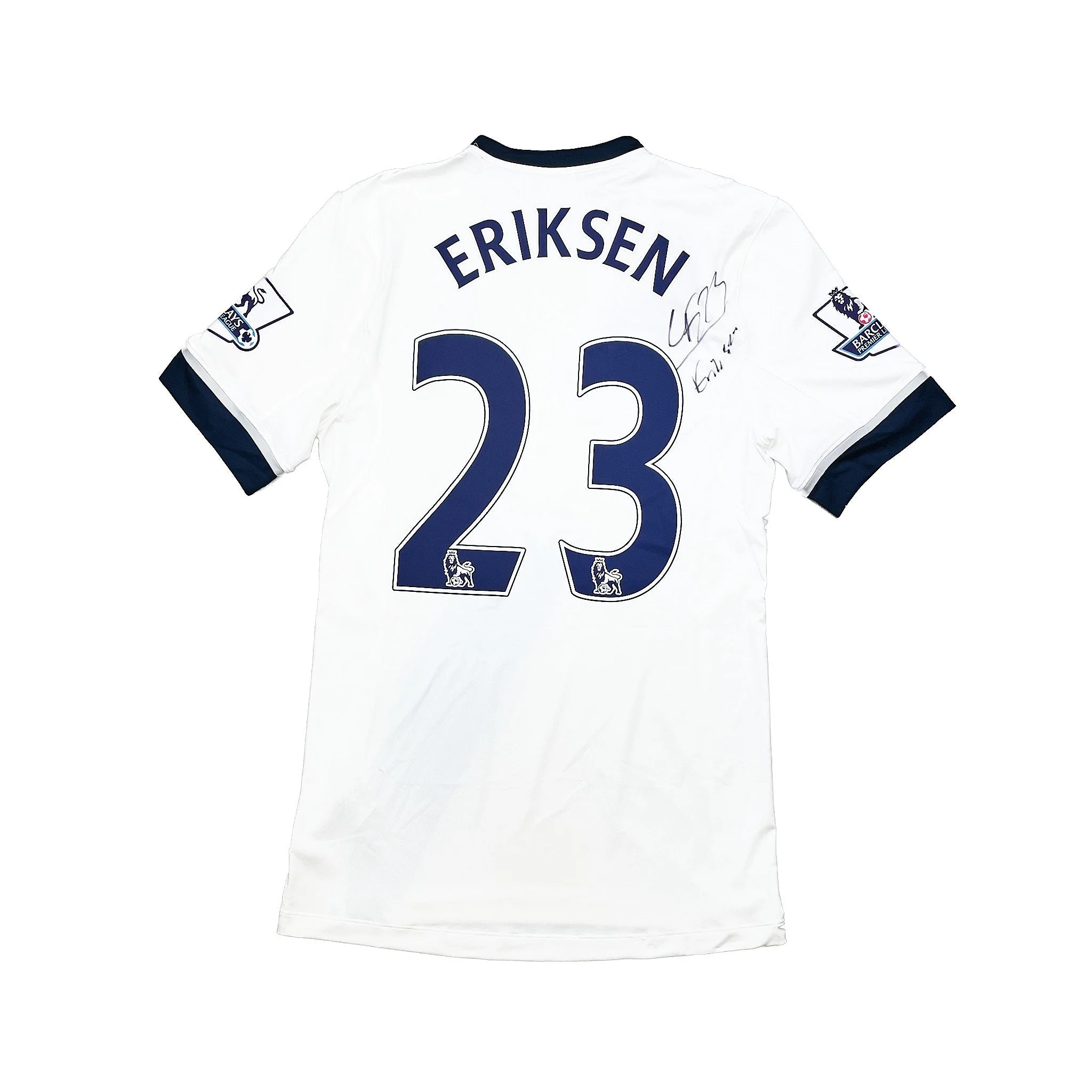 2015/16 Tottenham Eriksen #23 *Match Issue + Signed* Home Shirt (M) Under Armour