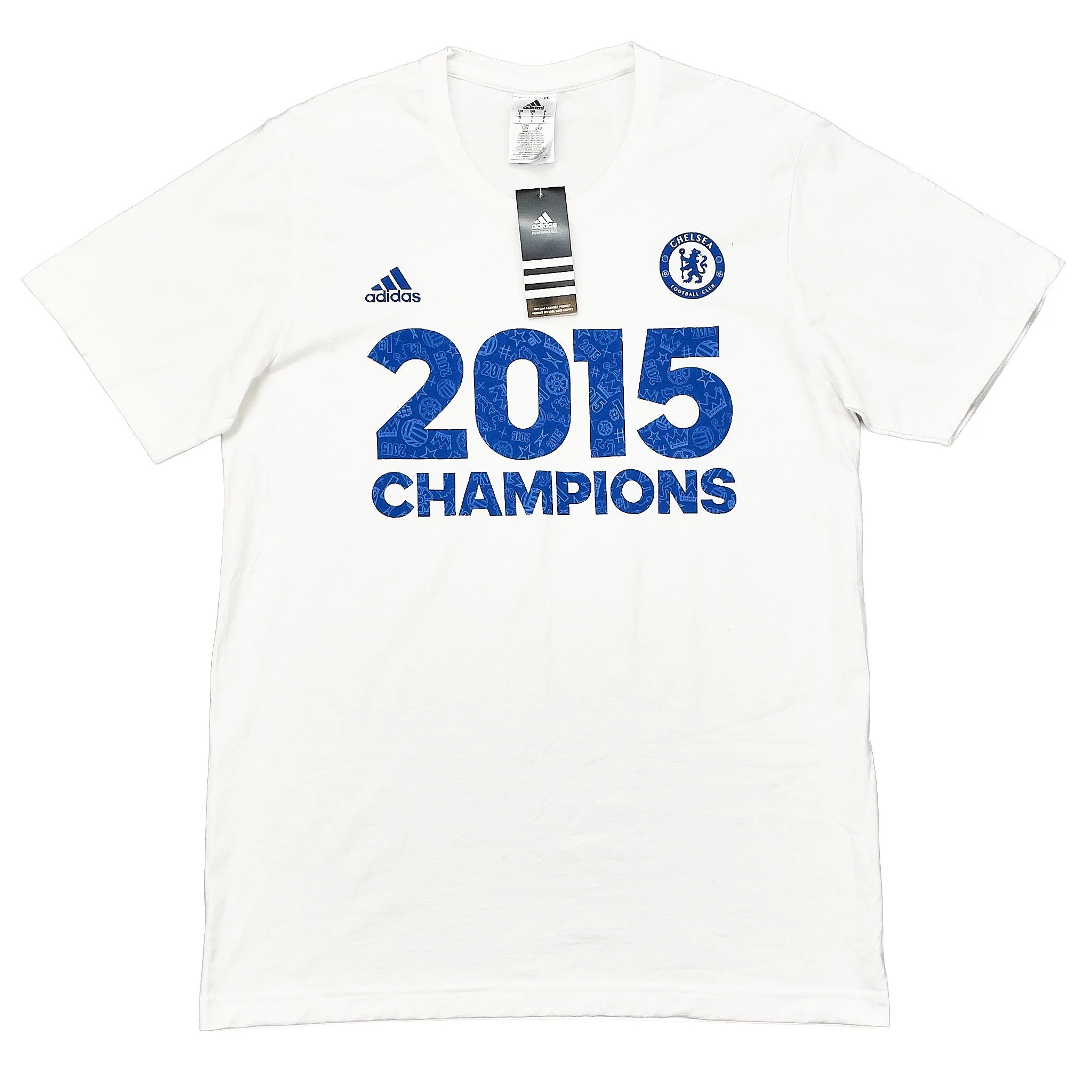 2015 Chelsea Champions *BNWT* T-Shirt (L) Adidas - Image 3