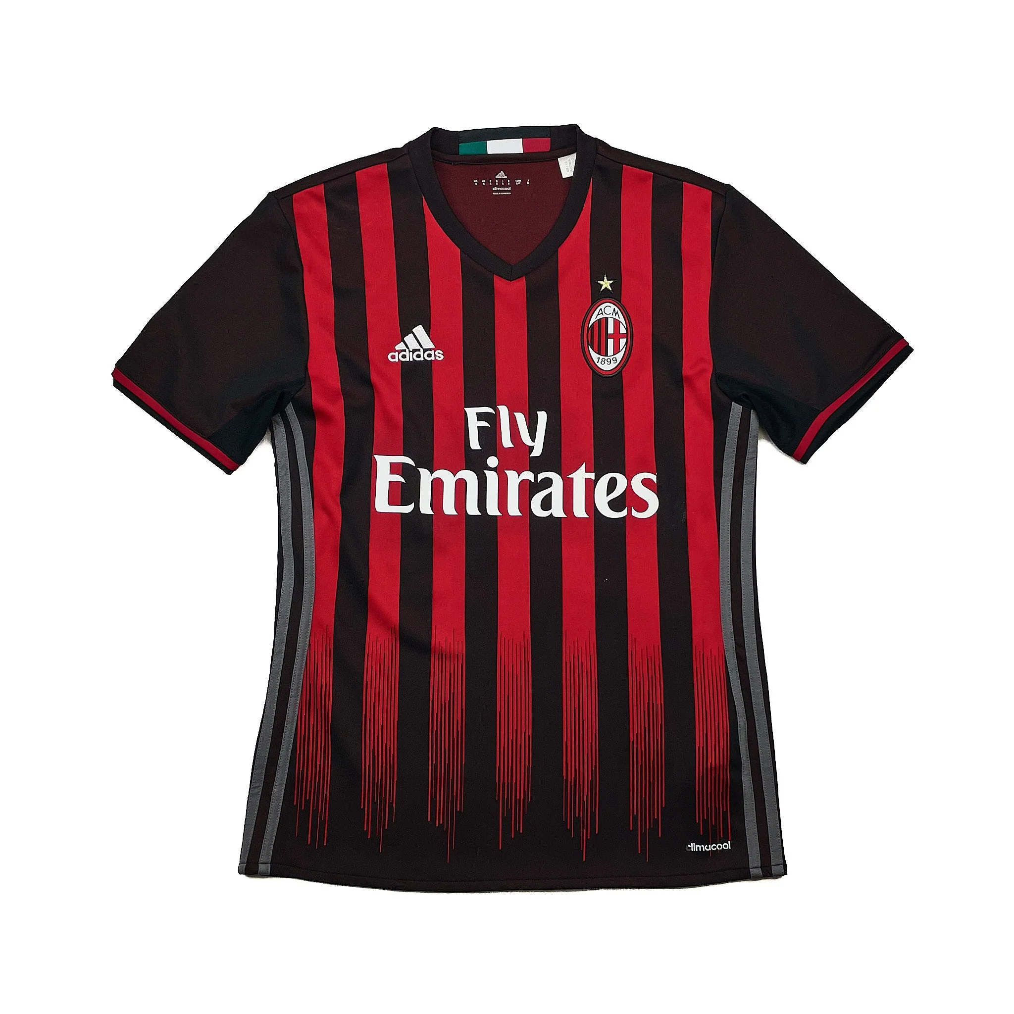 2016/17 AC Milan Mati #14 Home Shirt (S) Adidas - Image 4