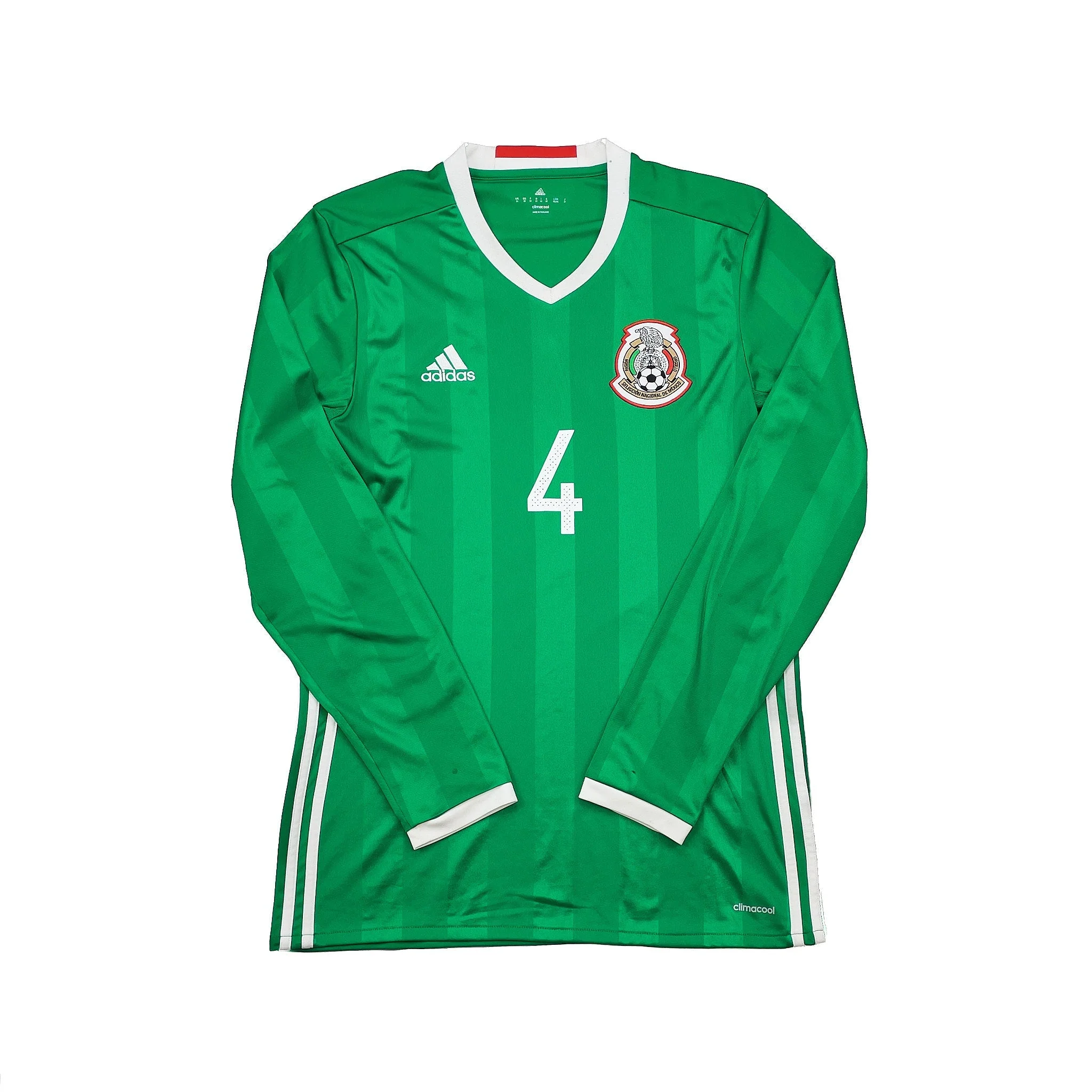 2016/17 Mexico Marquez #4 L/S Home Shirt (M) Adidas - Image 2