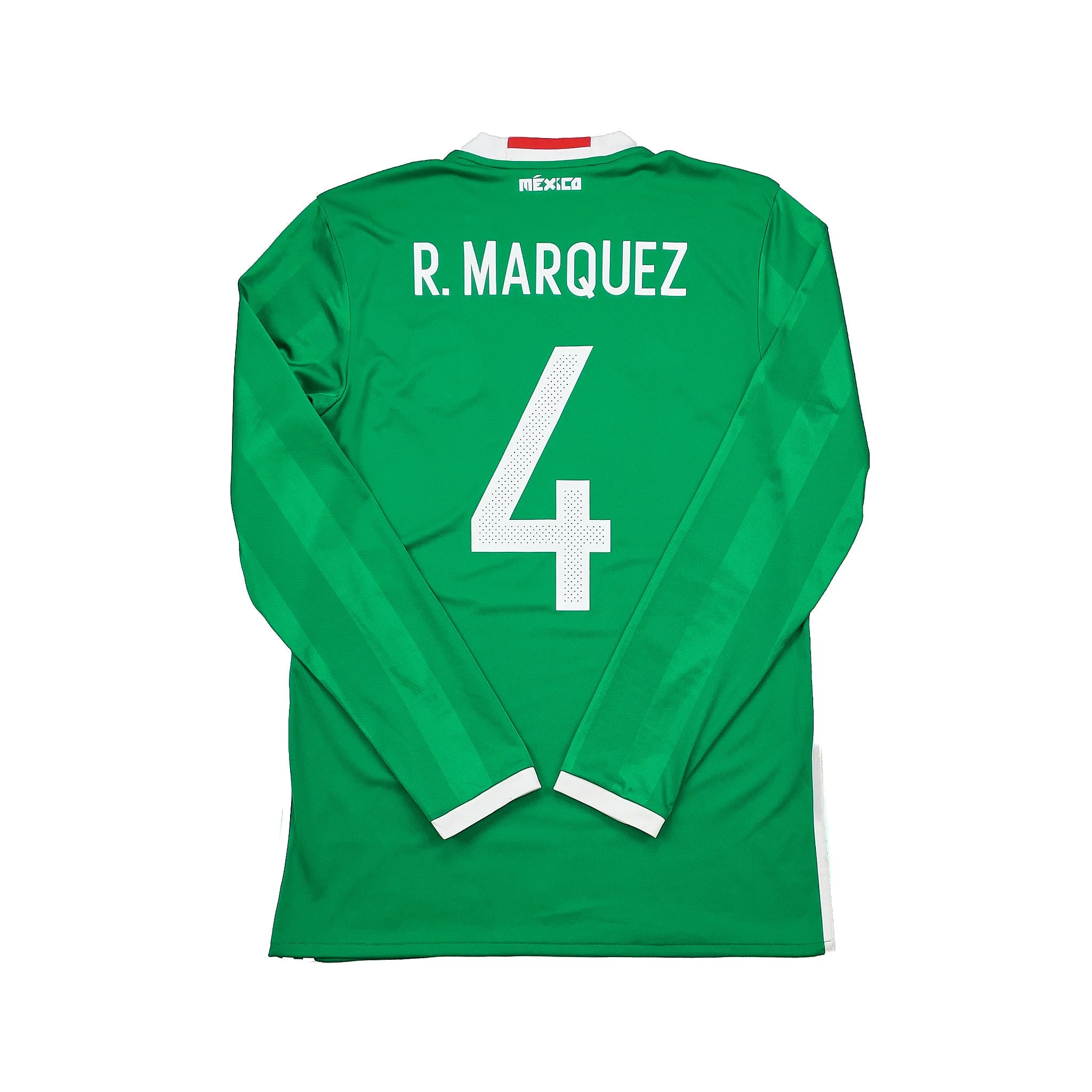2016/17 Mexico Marquez #4 L/S Home Shirt (M) Adidas - Image 6