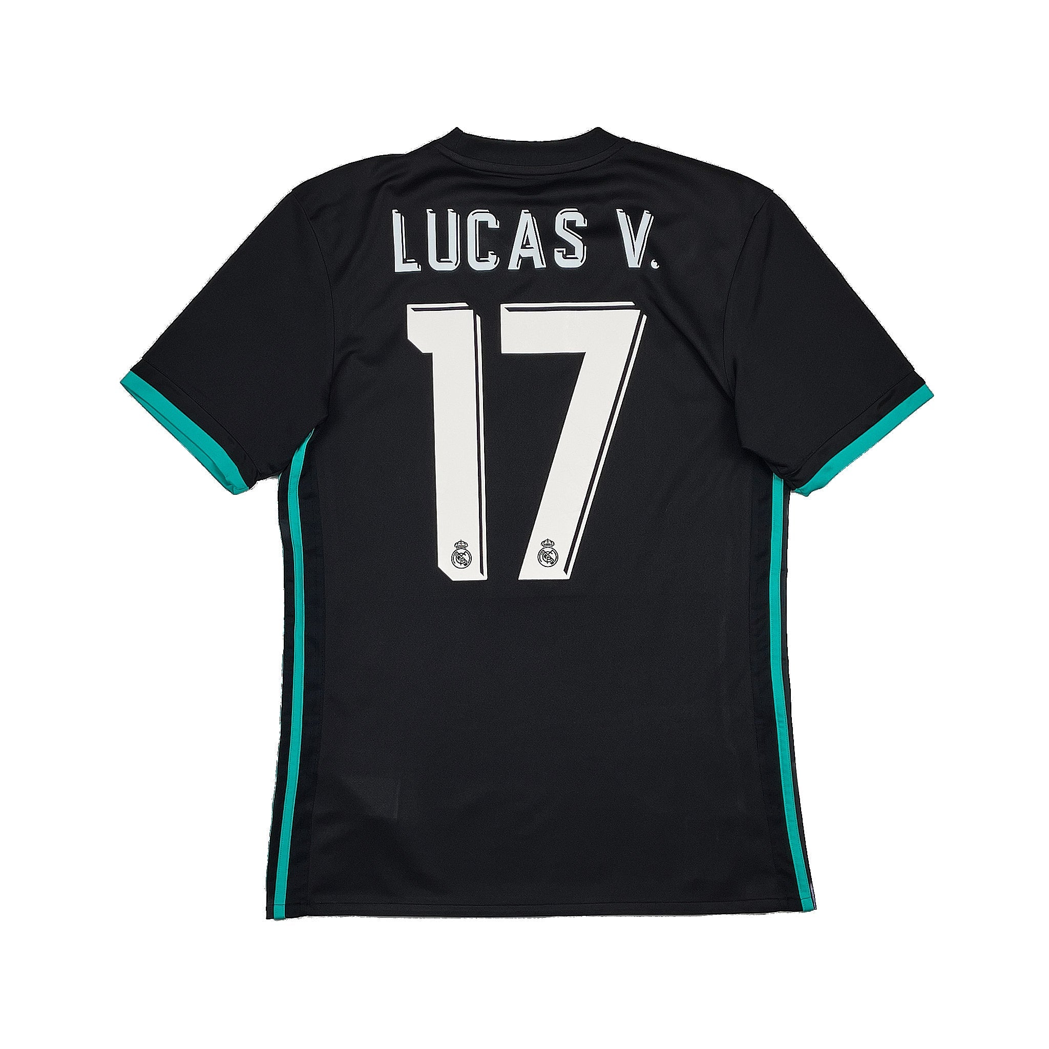 2017/18 Real Madrid Lucas V #17 Away Shirt (S) Adidas - Image 3