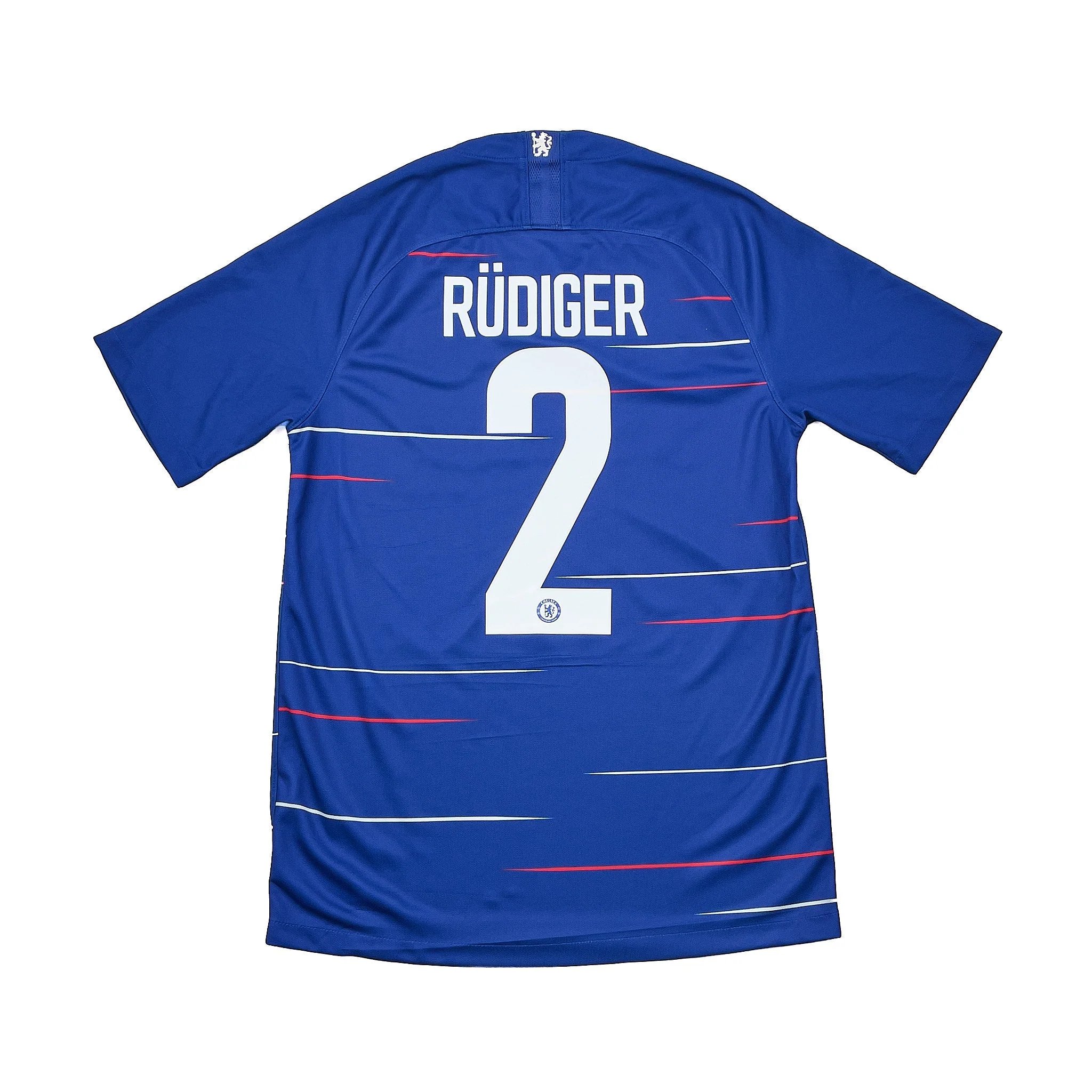 2018/19 Chelsea Rudiger #2 Home Shirt (S) Nike - Image 3