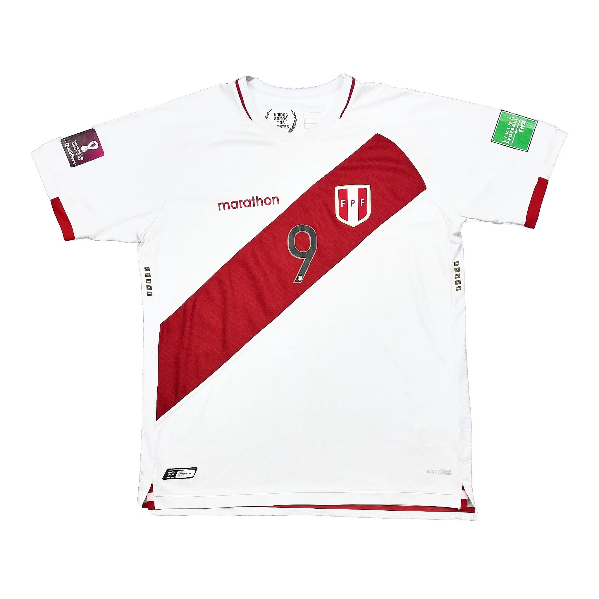 2020/21 Peru Lapadula #9 Home Shirt (XL) Marathon - Image 4