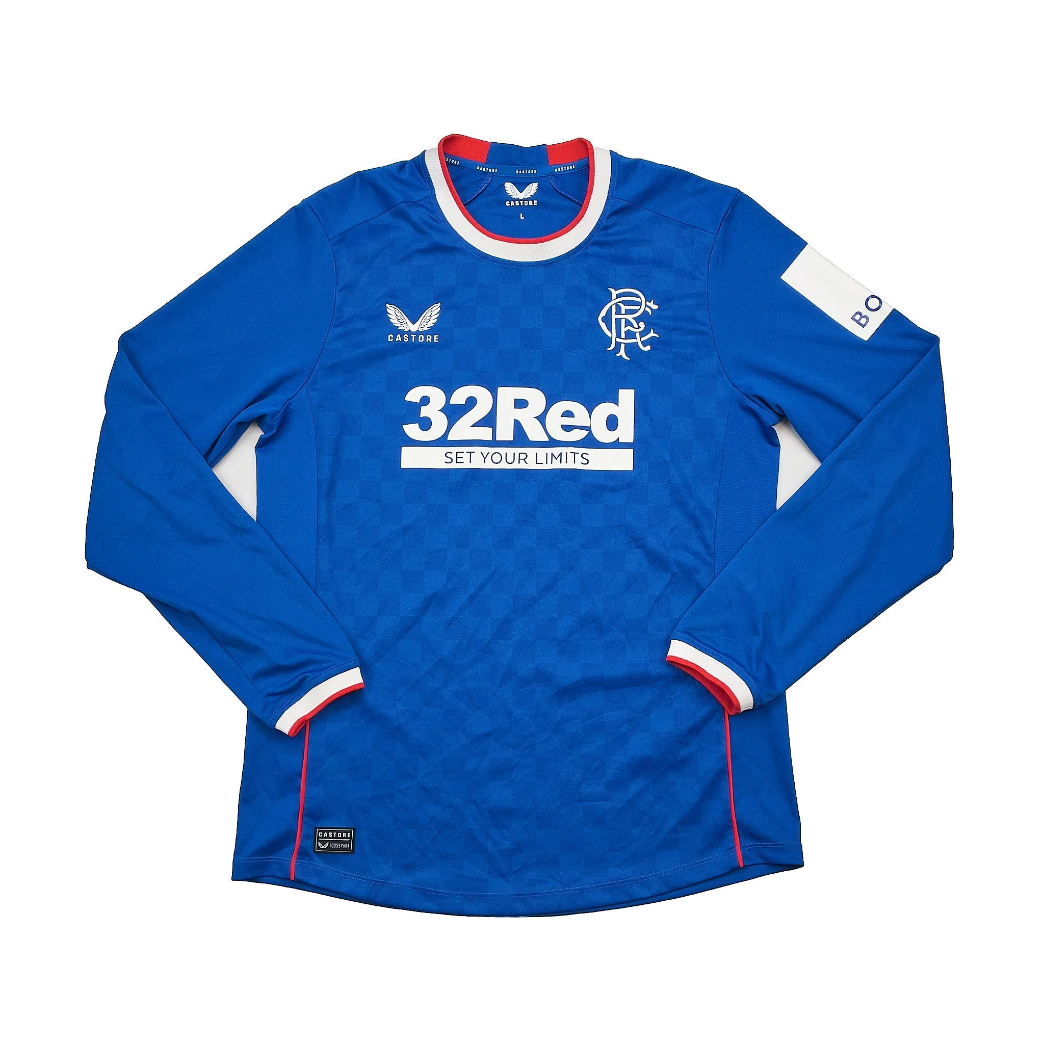 2022/23 Rangers L/S Home Shirt (L) Castore - Image 3