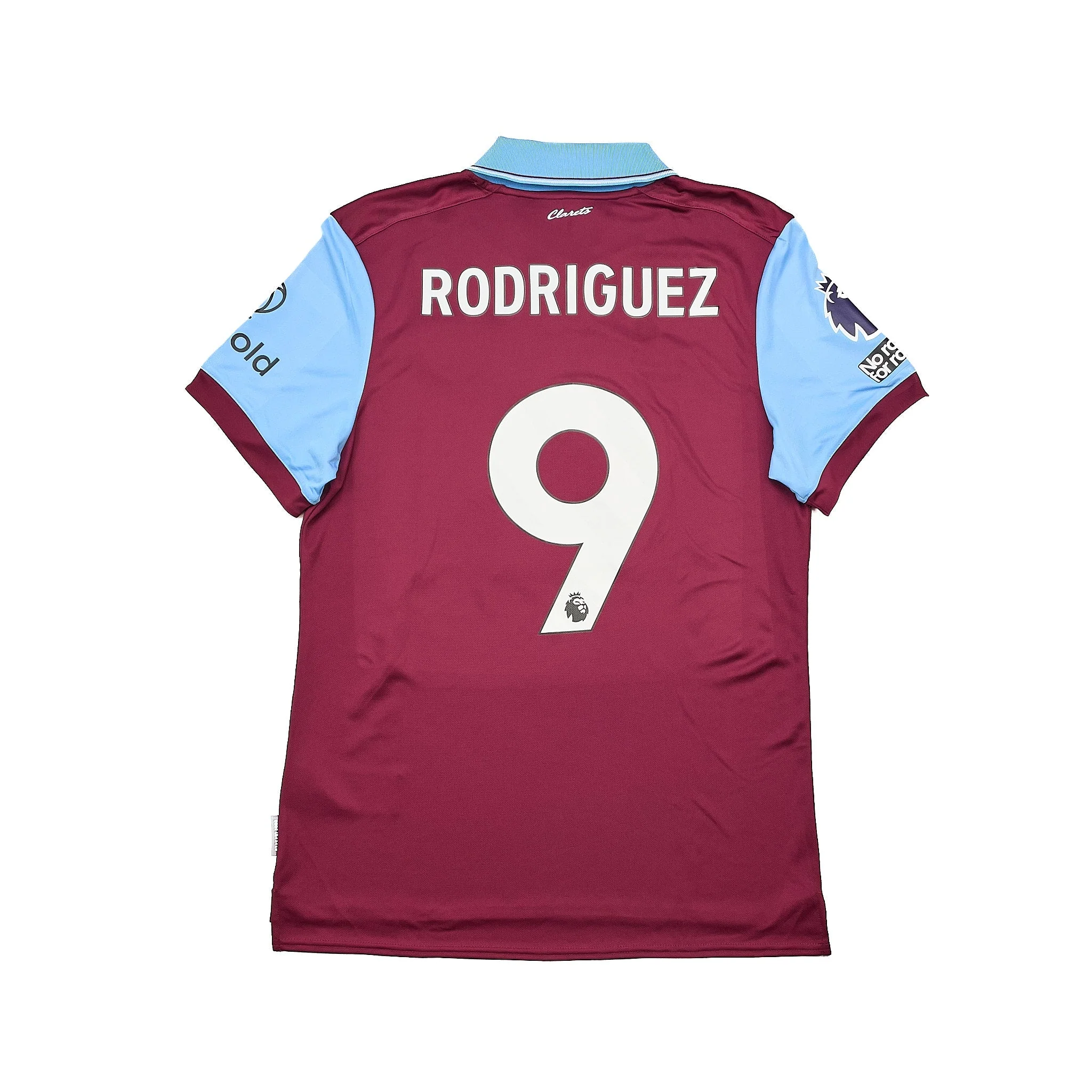 2023/24 Burnley Rodriguez #19 *Match Worn* Home Shirt (L) Umbro - Image 4