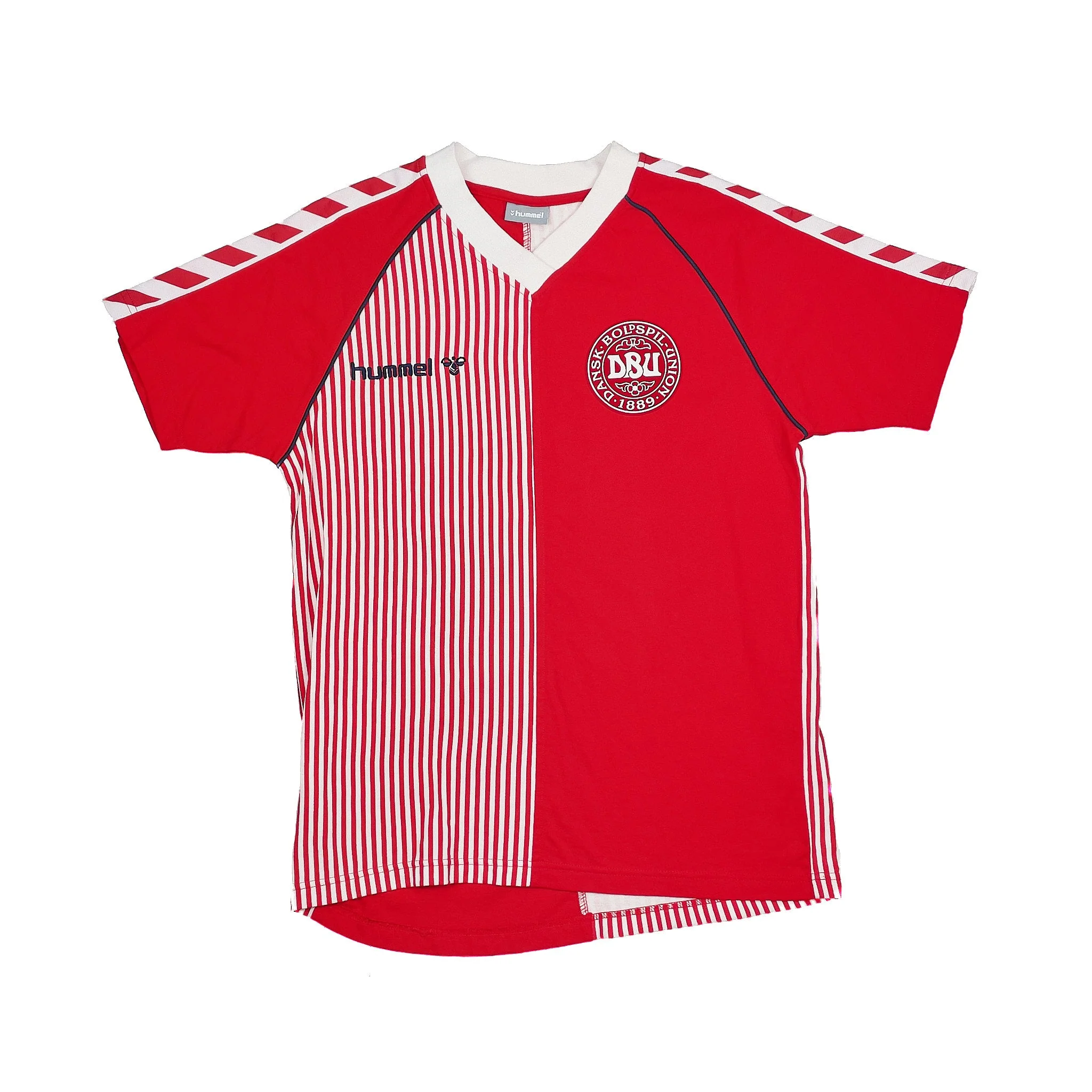 2023 Denmark 86' Home Shirt T-Shirt (S) Hummel - Image 3
