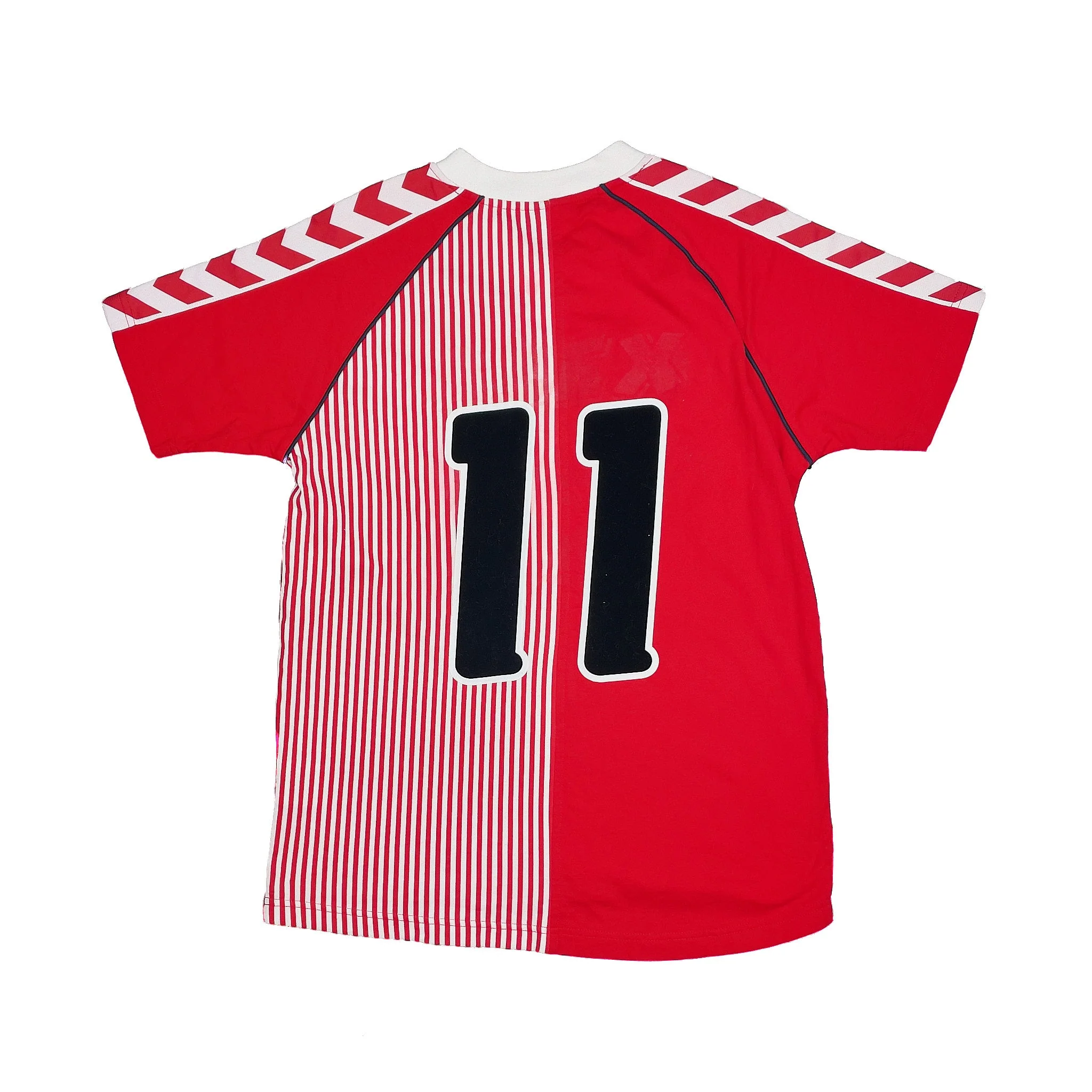 2023 Denmark 86' Home Shirt T-Shirt (S) Hummel - Image 4