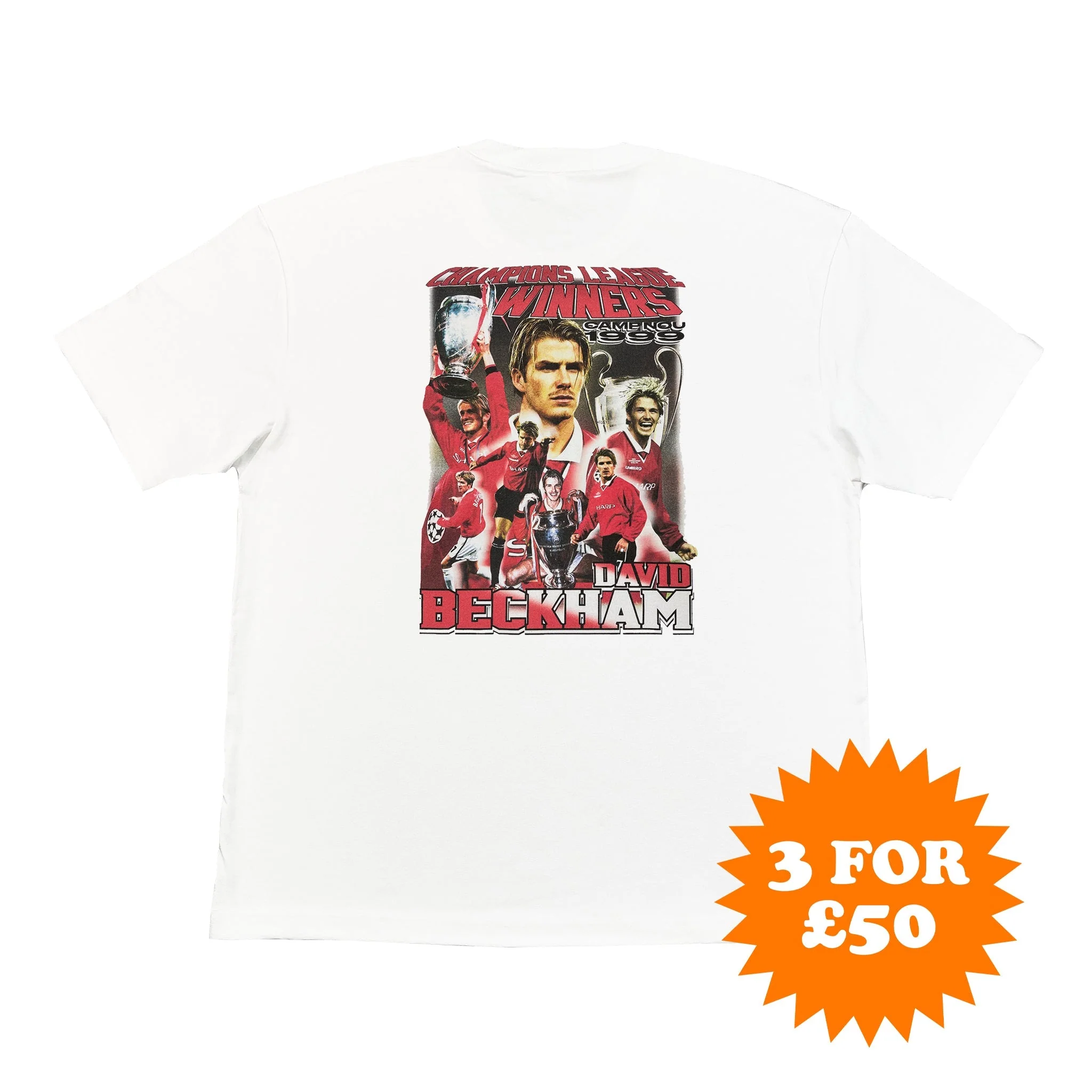 Manchester United Beckham 'Camp Nou 1999' Bootleg Tee
