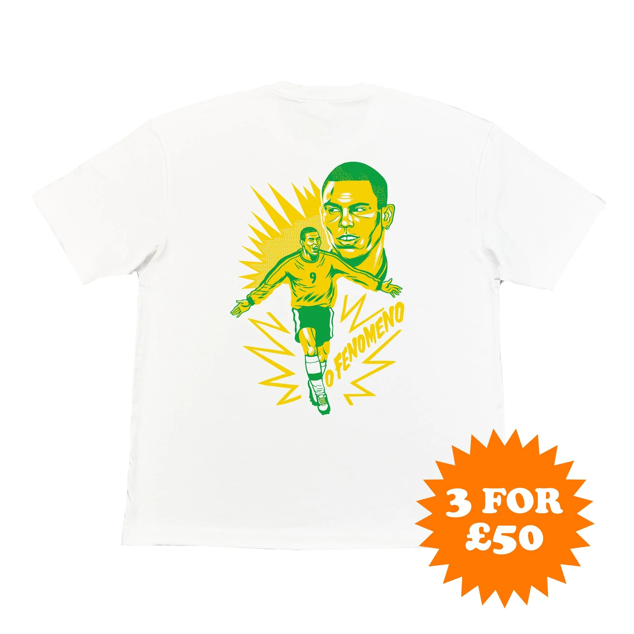 O'Fenomeno Brazil 1998 Ronaldo Tee - Image 2