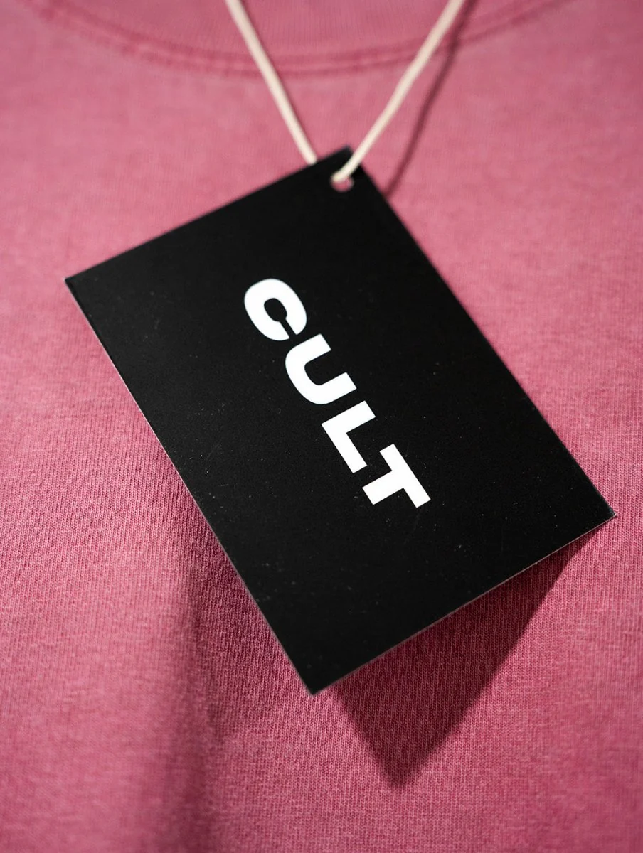South China Embroidered Cult Tee - Red - Image 4