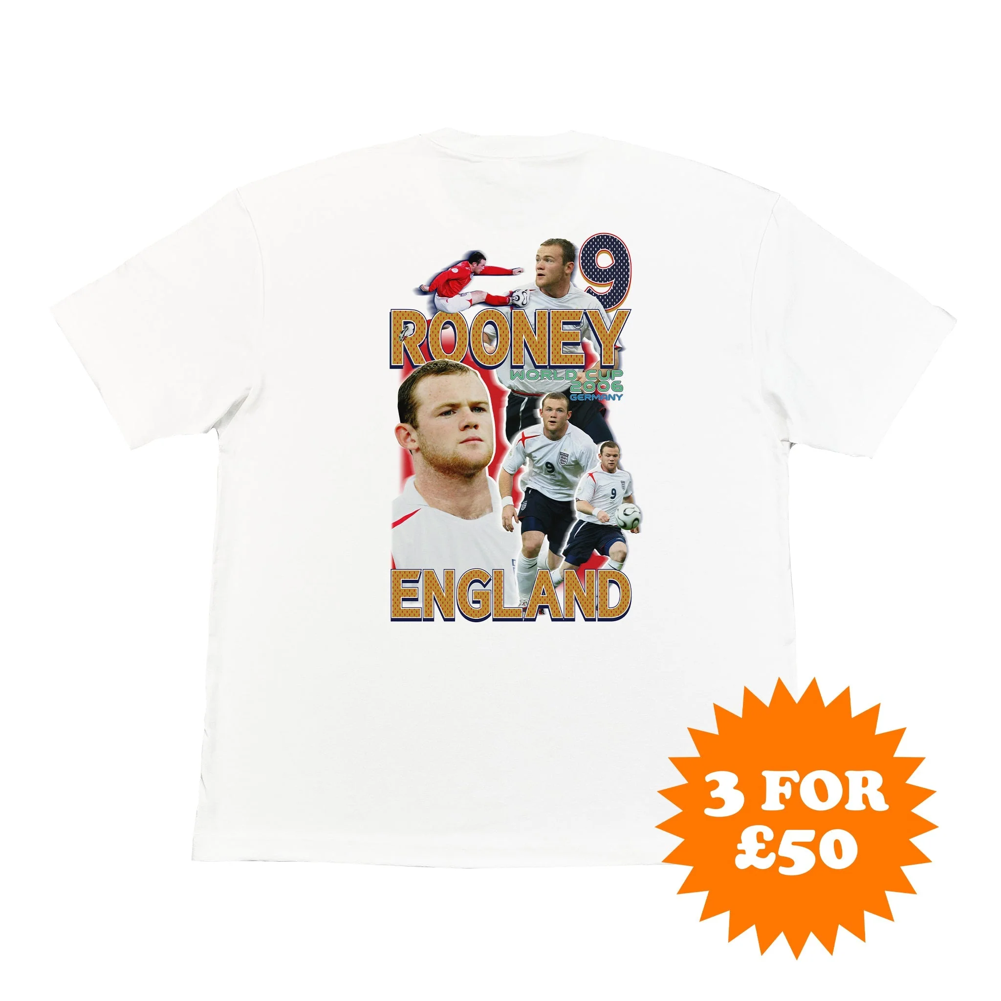 World Cup Rooney England Bootleg Tee - Image 2